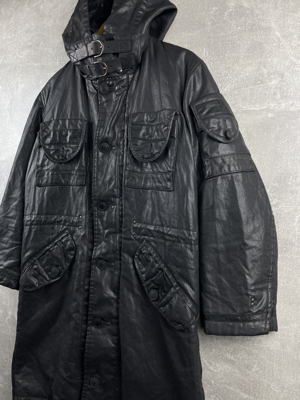 Messagerie Messagerie Black Opium Avant Garde Rubberized Waterprof Coat Size US M / EU 48-50 / 2 - 4 Thumbnail
