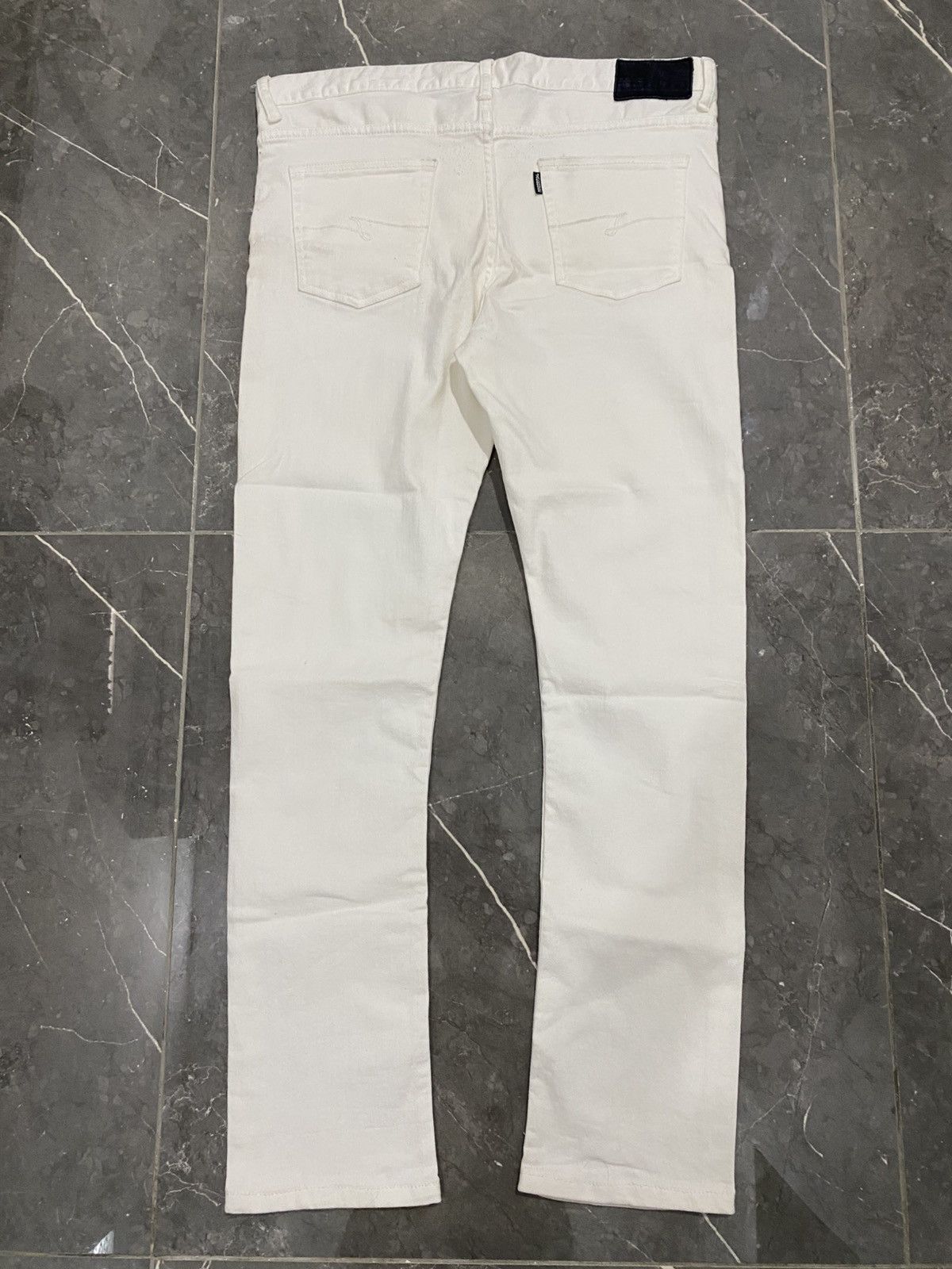 JACKROSE Jack Rose Japanese White Skinny Jeans Size US 35 - 3 Thumbnail