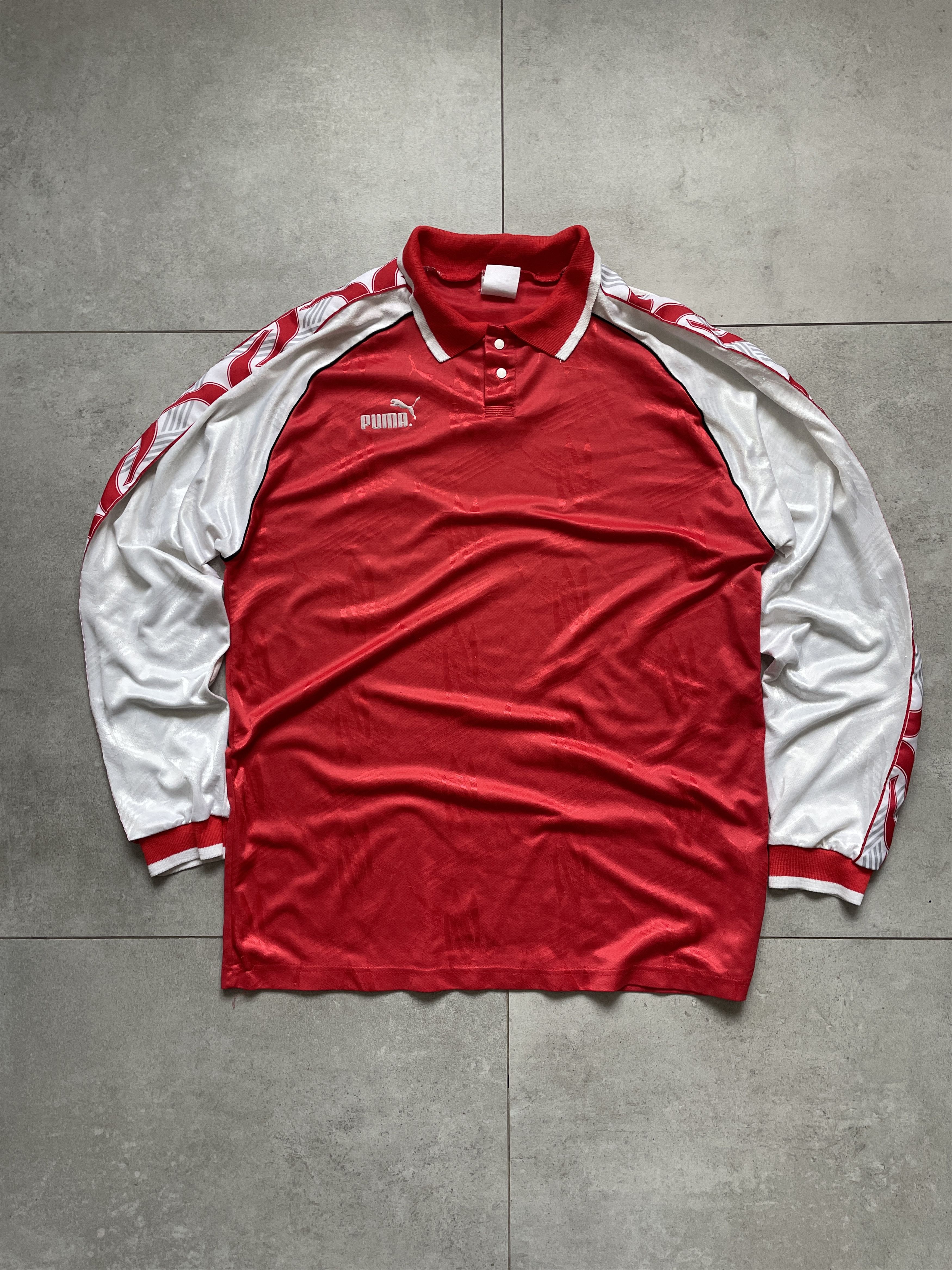 Puma VINTAGE PUMA 90S WHITE RED BLOKECORE HUNGARY TEMPLATE JERSEY Size US L / EU 52-54 / 3 - 1 Thumbnail