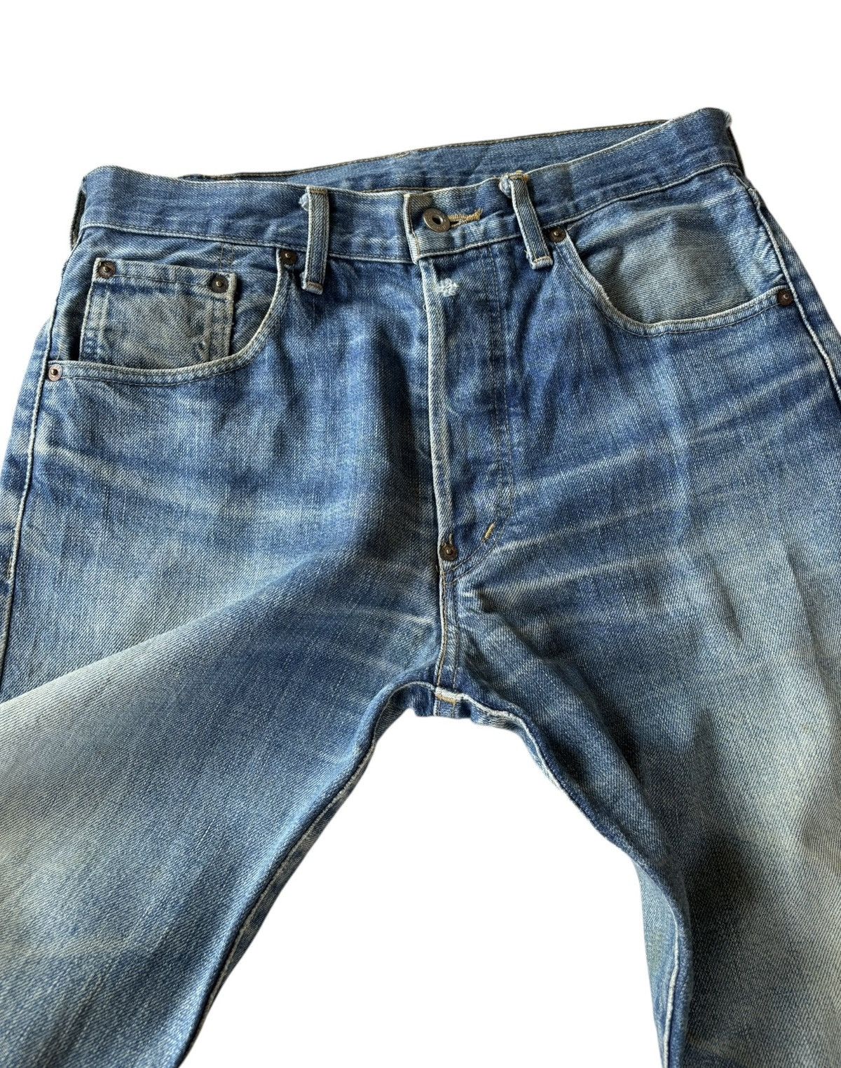 Levi's Vintage 90s Levi’s Big E Buckle Back Lot 701 Selvedge Jeans Size US 32 / EU 48 - 5 Thumbnail