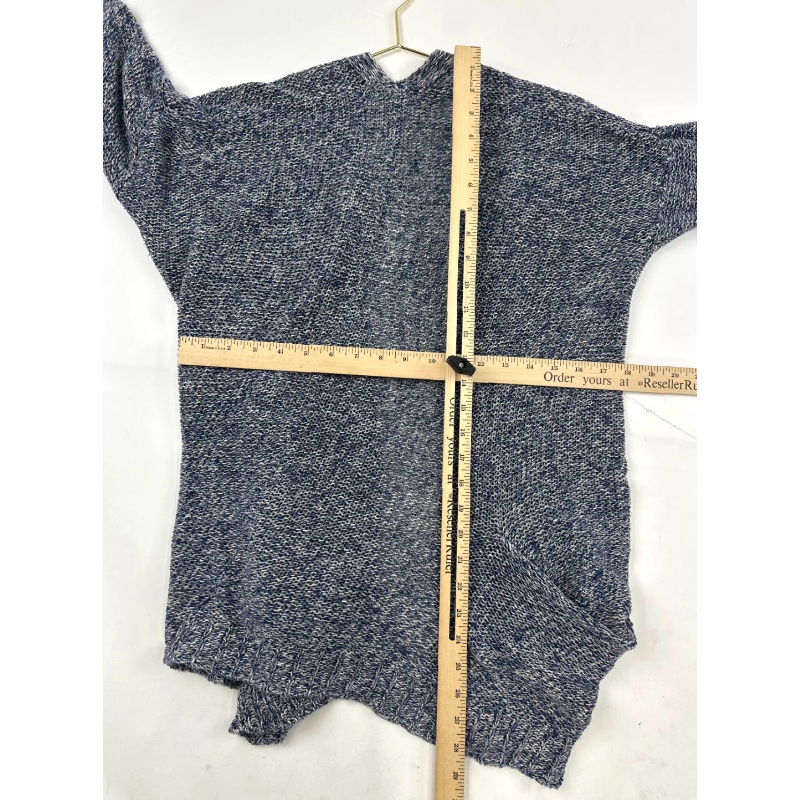 Arrow Sparrow Cardigan Womens Small Blue Heather Open Front Casual Sweater with Pockets Size S / US 4 / IT 40 - 6 Thumbnail