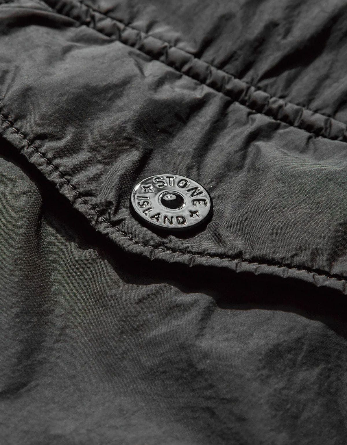 Stone Island Stone Island Black Crinkle Reps R-NY Overshirt Size US L / EU 52-54 / 3 - 4 Thumbnail