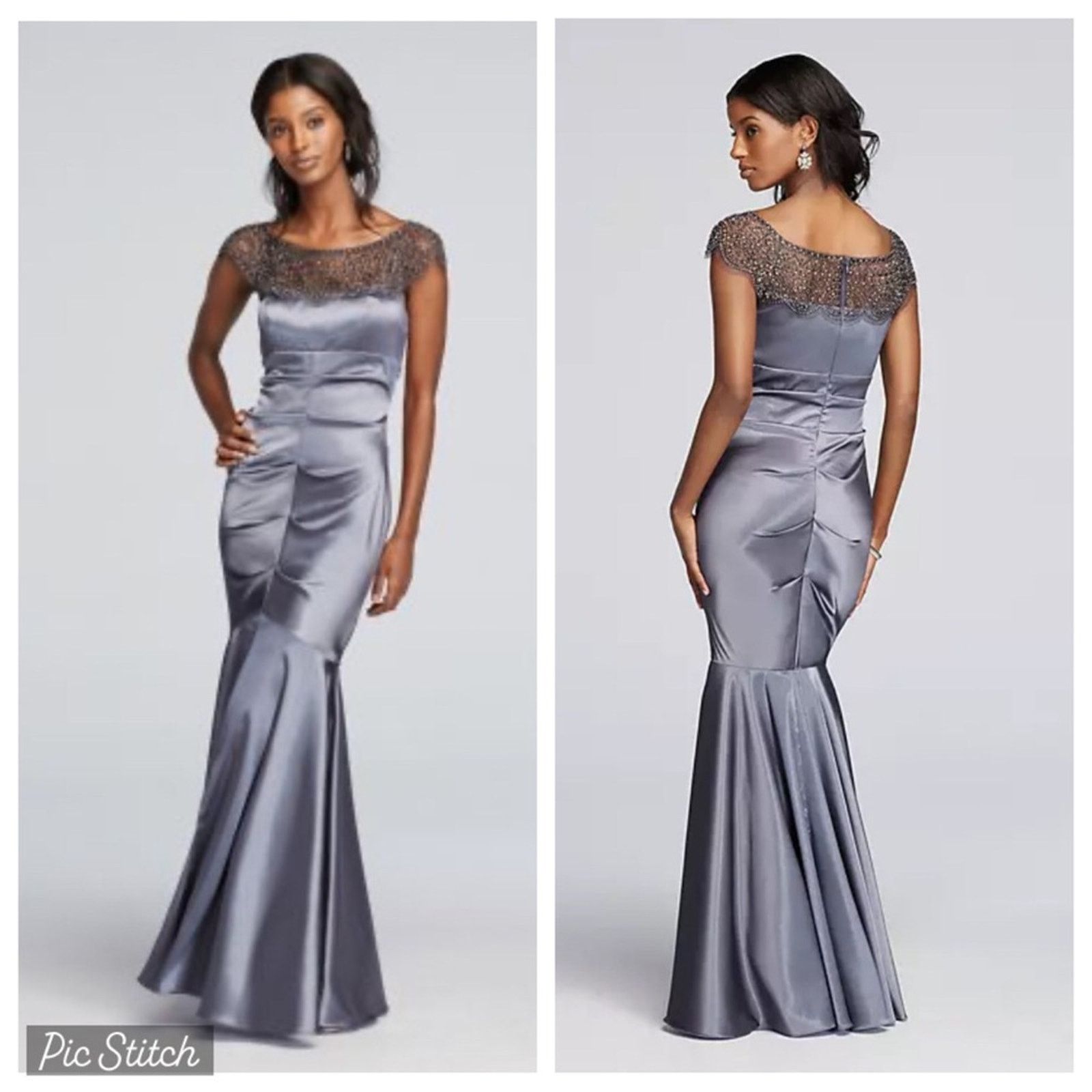 Stunning New Xscape Stretch Satin Mother of the Bride Gown Dresses