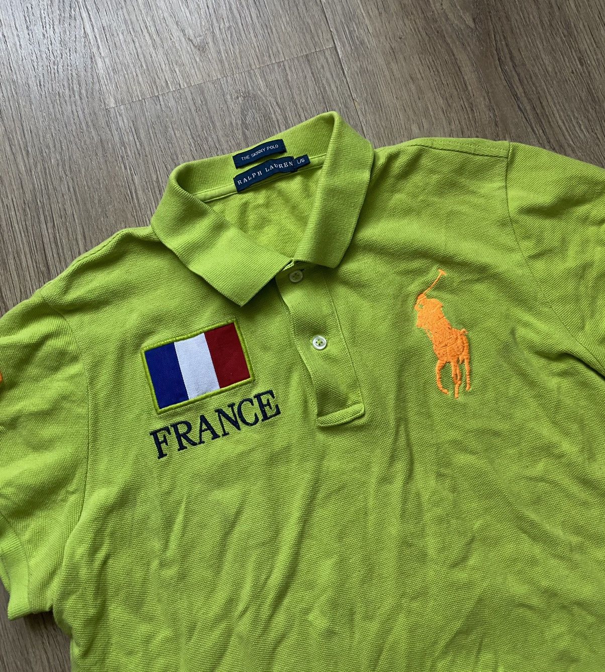 Polo Ralph Lauren × Vintage Polo Ralph Lauren France vintage luxury polo tee Size L / US 10 / IT 46 - 3 Thumbnail