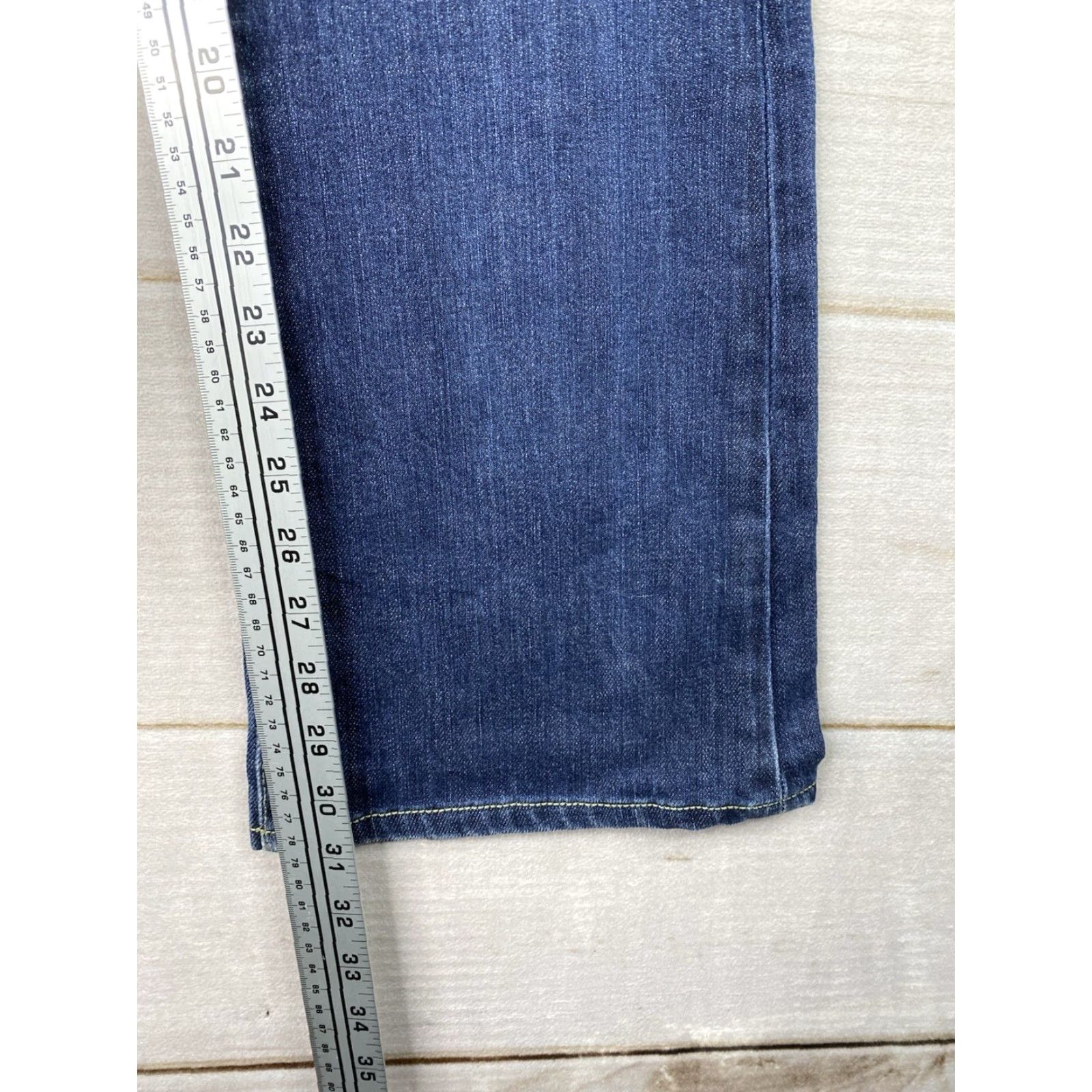Paige Paige Hollywood Hills Bootcut Jeans Women Size 27 Blue Distressed Stretch Flare Size 27" / US 4 / IT 40 - 6 Thumbnail