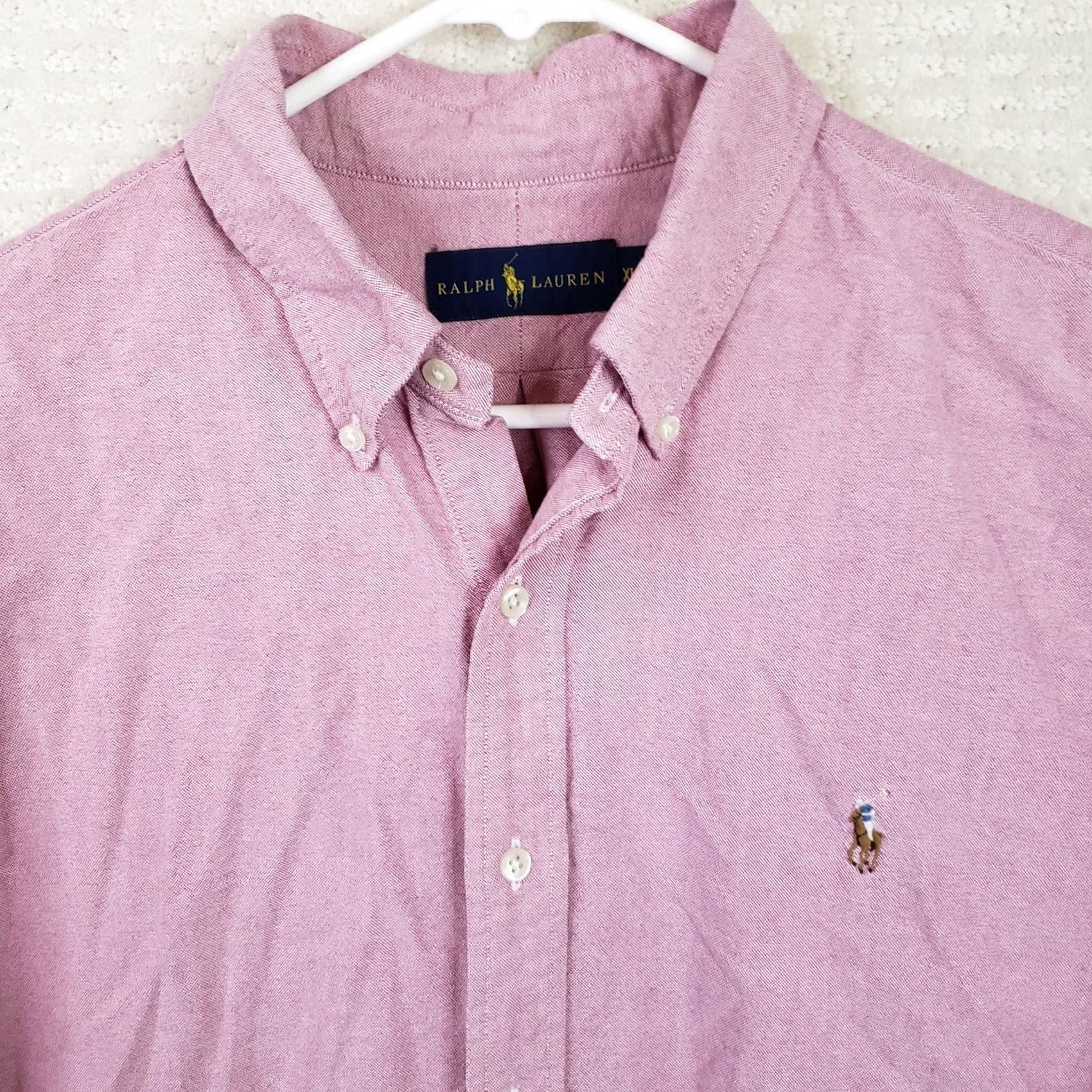 Ralph Lauren Ralph Lauren Shirt XL Pink Button-Up Long Sleeve Chambray Cotton Multicolor Logo Embroidered Classic Men’s Button-Down Casual Size US XL / EU 56 / 4 - 3 Thumbnail