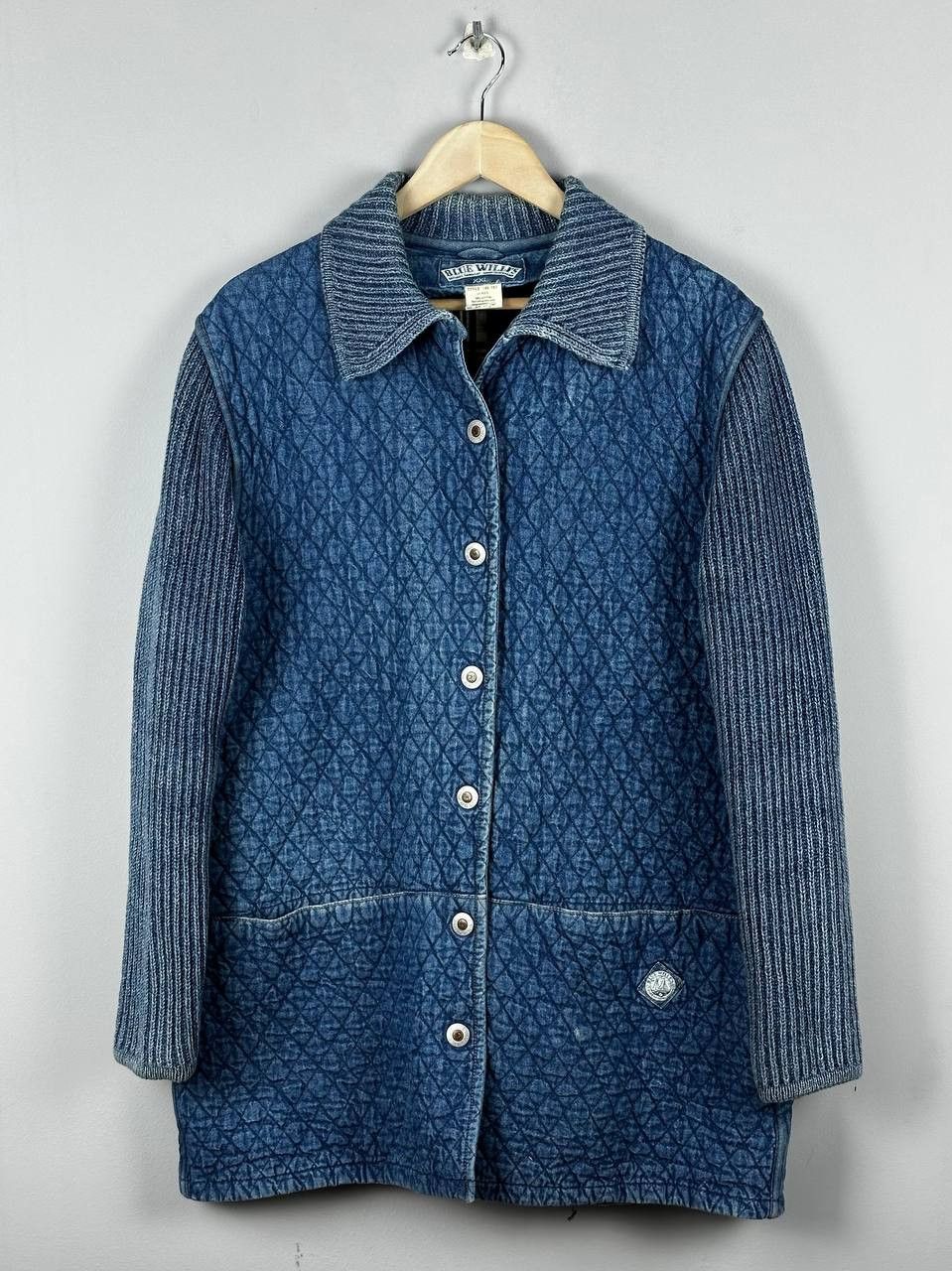 Vintage Vintage Blue Willi’s Nautical Knit Sweater Sailboat Denim Size US XXL / EU 58 / 5 - 1 Thumbnail