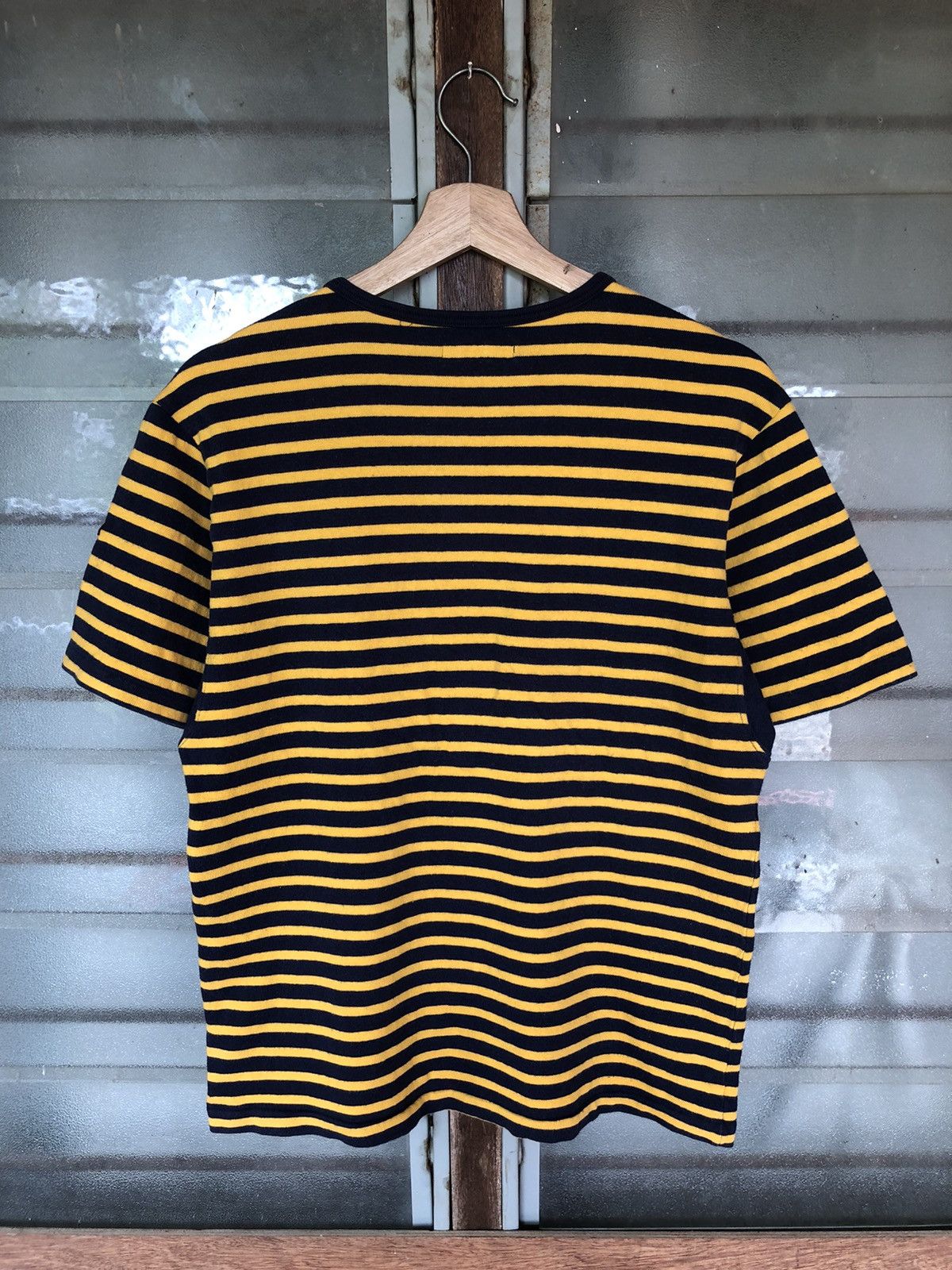 Blue Blue Japan Vintage Blue/Blue Japan Stripe Blue Yellow Shirt Tee Size US S / EU 44-46 / 1 - 9 Thumbnail