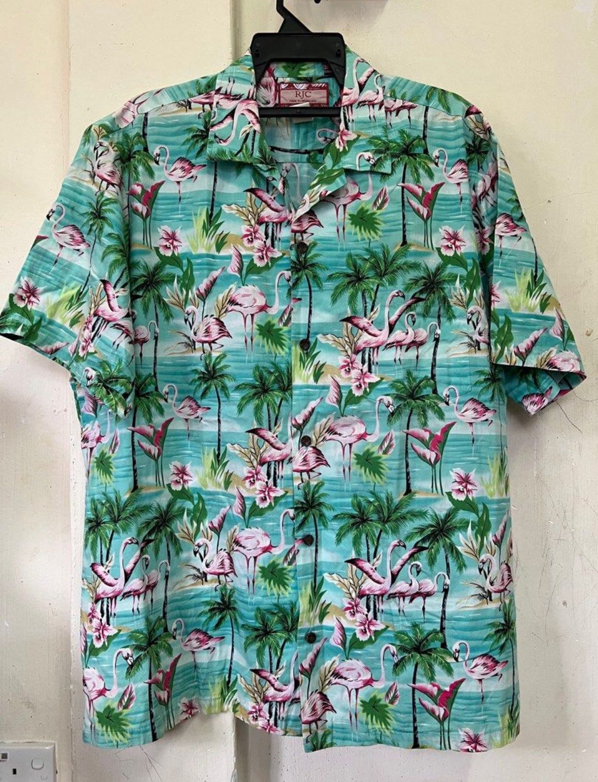 Sun Surf Vintage Hawaiian Flamingo RJC USA Size US XXL / EU 58 / 5 - 1 Thumbnail