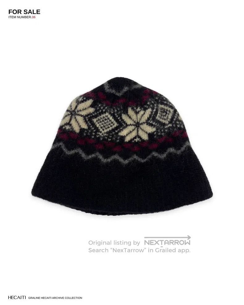 Dior × Hedi Slimane Dior Homme AW05 Wool Knit Nordic Snowflake