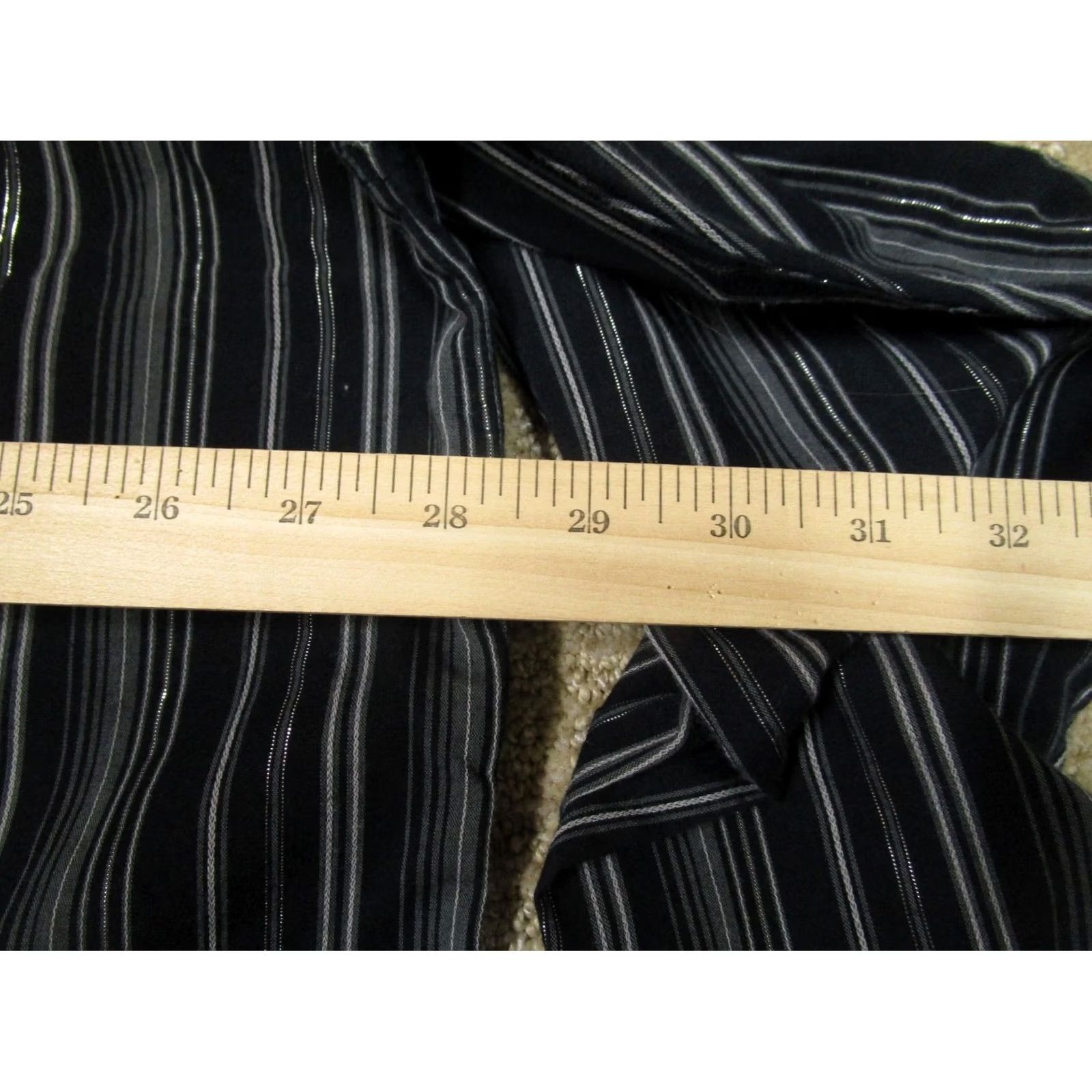 Wrangler Wrangler Shirt Men 2XL Black Striped Long Sleeve Pearl Snap Western Casual Size US XXL / EU 58 / 5 - 5 Thumbnail