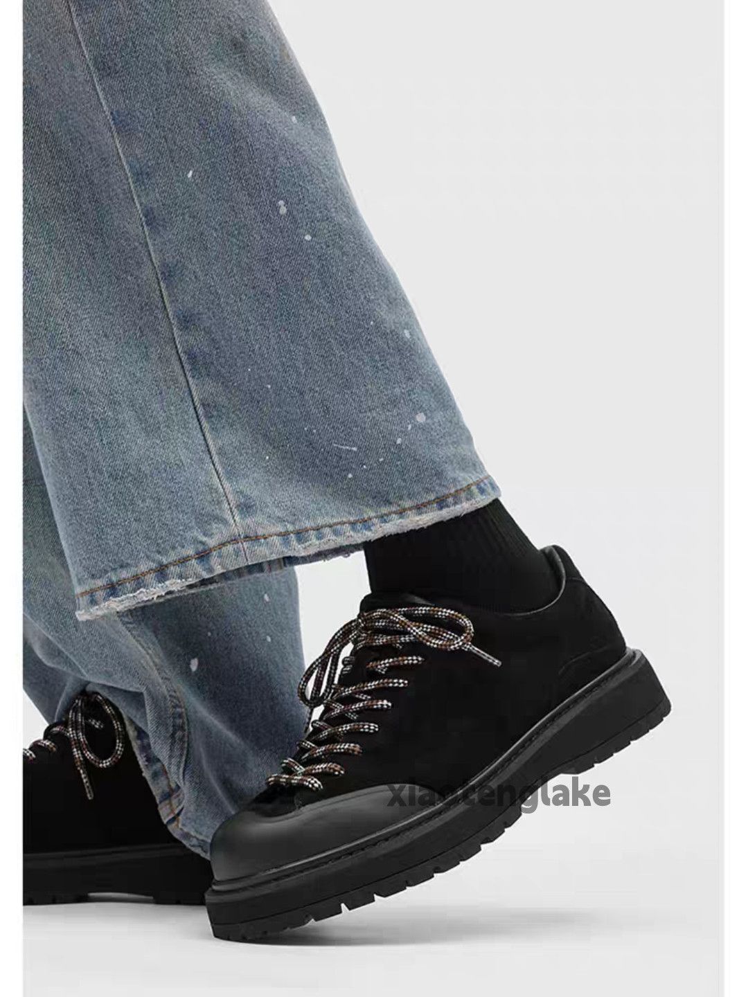 Vintage Unisex outdoor utility hiking mountain carpenter boots shoes Size US 13 / EU 46 - 2 Thumbnail