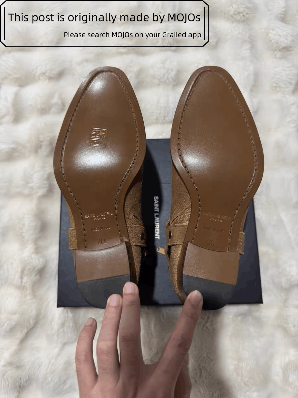 Saint Laurent Paris Sz 41.5 Saint Laurent Paris Buckle Wyatt 40 Harness Boots mo Size US 8.5 / EU 41-42 - 4 Thumbnail