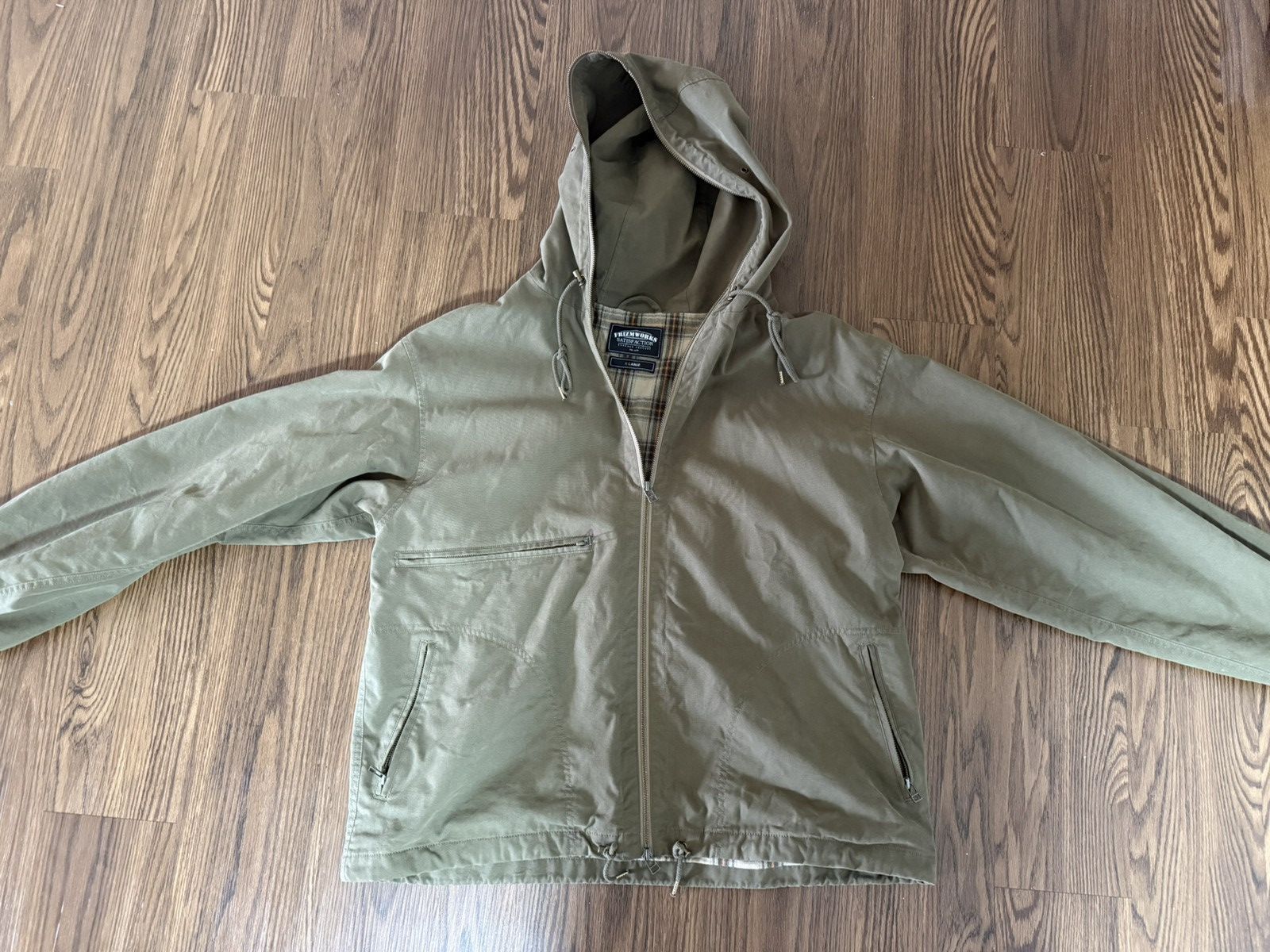 FrizmWORKS Olive Hooded Sailing Parka Size US XL / EU 56 / 4 - 1 Thumbnail