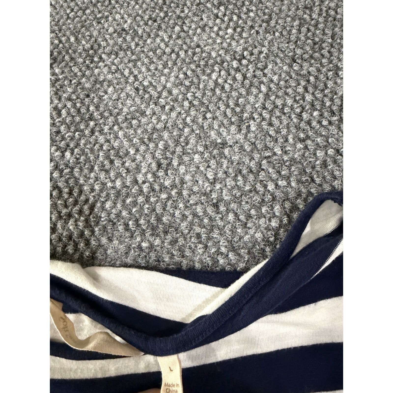 Soft Surroundings Soft Surroundings Blouse Shirt Womens L Blue Striped Round Neck Long Sleeve Stretch Casual Knit Shirt Size L / US 10 / IT 46 - 5 Thumbnail