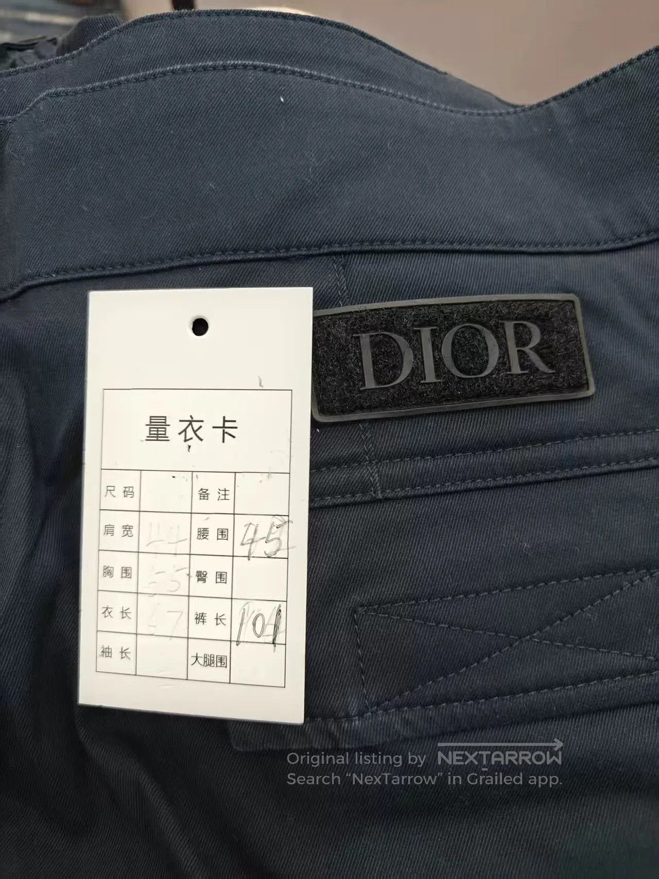 Dior Dior Logo Cargo Pants for Sale. Size US 30 / EU 46 - 4 Thumbnail