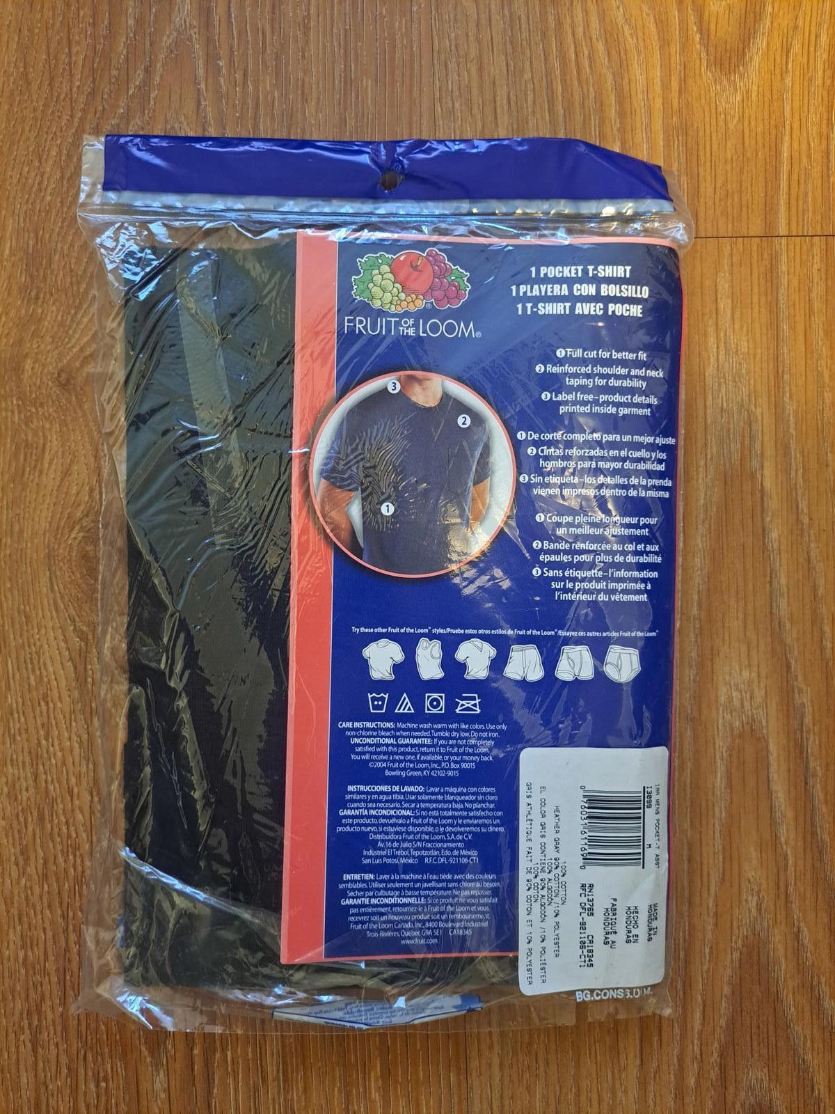 Fruit Of The Loom Fruit of the Loom T Shirt Mens Medium Navy Cotton 1 Piece Size US M / EU 48-50 / 2 - 2 Thumbnail