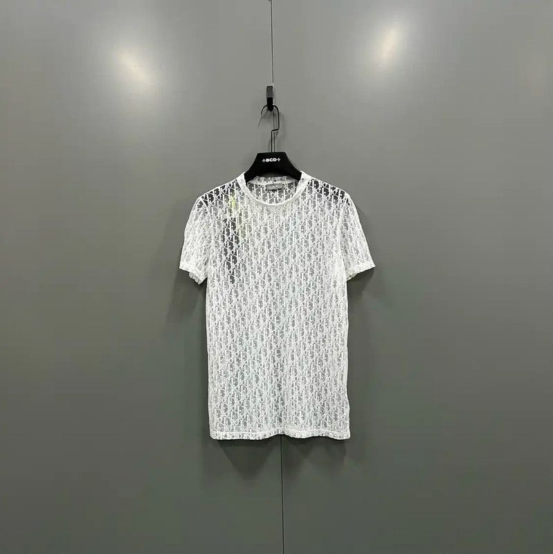Dior Dior Summer White Cotton Logo Short Sleeve Tee 0089 Size XS / US 0-2 / IT 36-38 - 1 Thumbnail