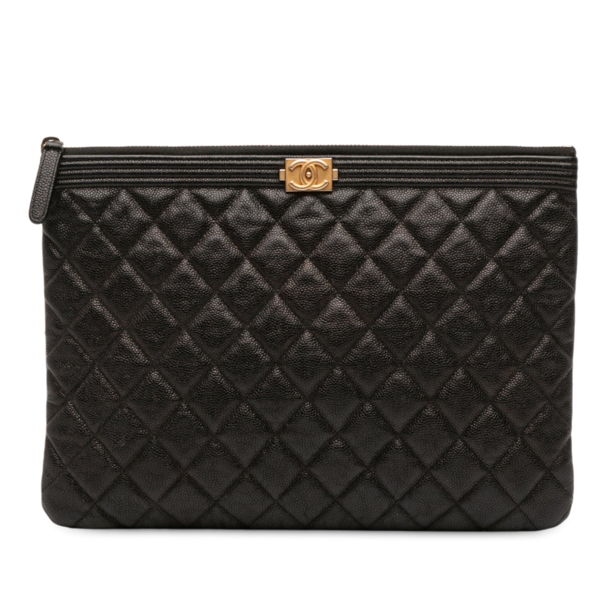 Chanel Medium Quilted Caviar Boy O Case Clutch Size ONE SIZE - 1 Thumbnail