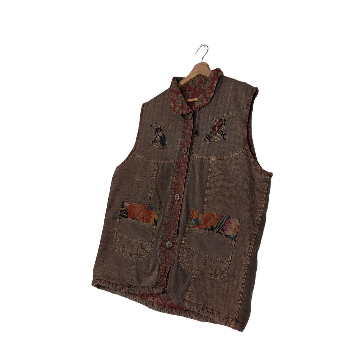 Japanese Brand 🔥90’s Vintage Vest Native Navajo Aztec Design Kapital Size US M / EU 48-50 / 2 - 2 Thumbnail