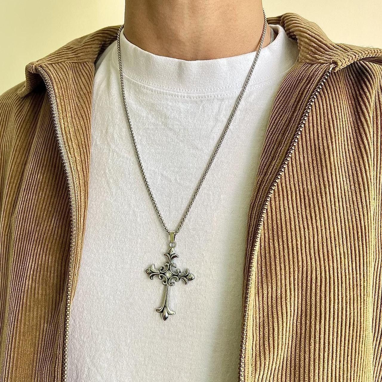 Other grunge heavy metal punk gothic emo cross pendant necklace Size ONE SIZE - 3 Thumbnail