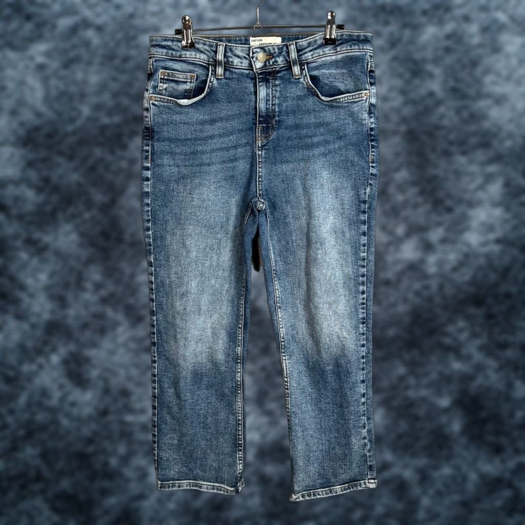 FatFace Fat Face Jeans Capri Womens 8R Blue Denim Mid Wash 5-Pocket Zip Inseam 24 in Machine Washable Size 30" / US 8 / IT 44 - 1 Thumbnail