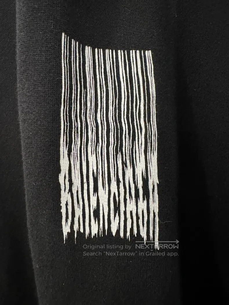 Balenciaga Balenciaga Color Block Fringe Printed Logo Black Hoodie Size US XS / EU 42 / 0 - 4 Thumbnail
