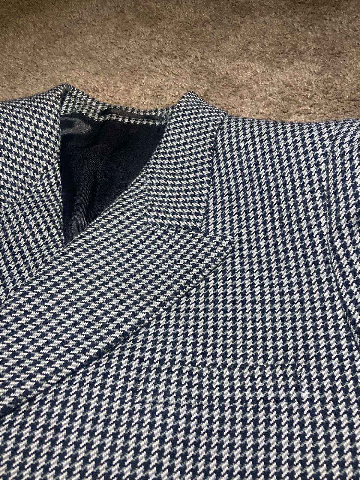Martine Rose New AW21 Martine Rose Houndstooth Boxy Shoulder Jacket 2021 Size 46R - 5 Thumbnail