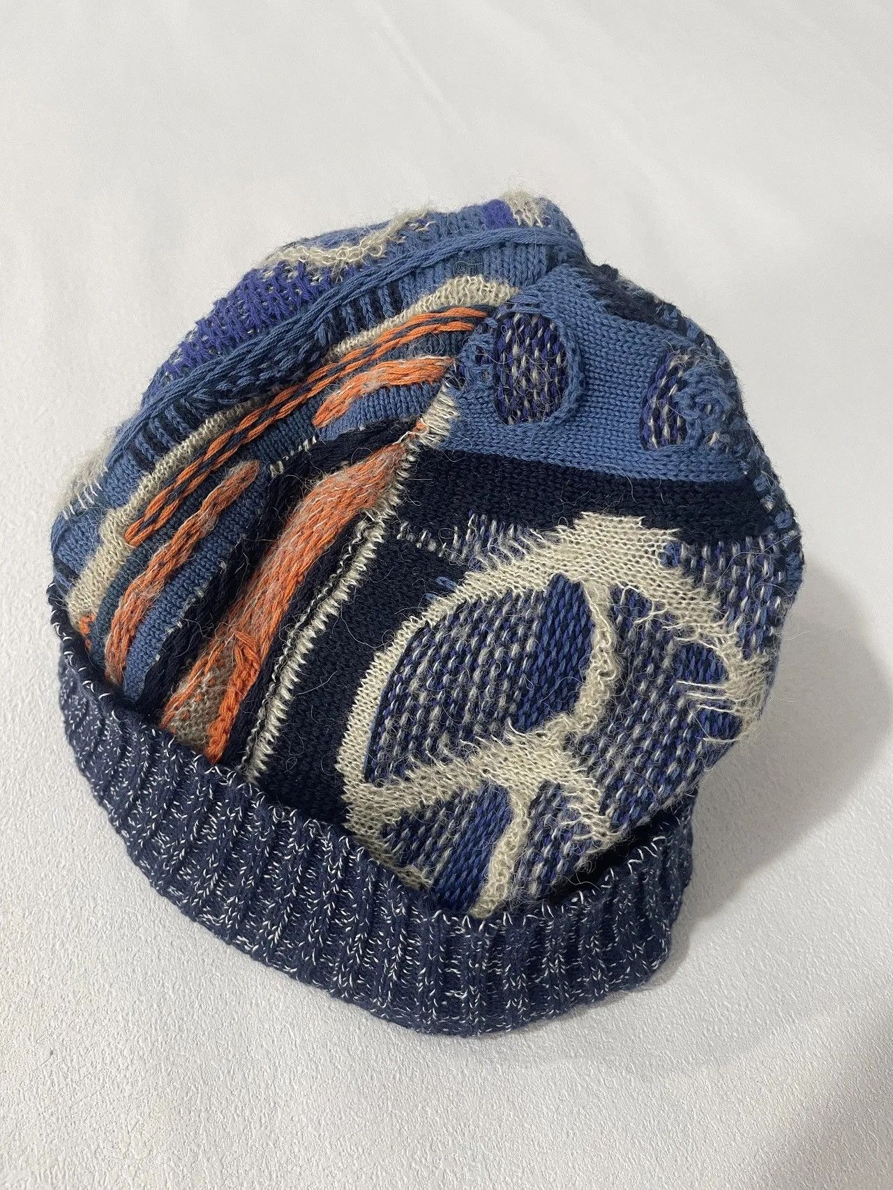 Designer × Vintage Handmade Vintage Patchwork Warm Winter Hat Cap Size ONE SIZE - 6 Thumbnail