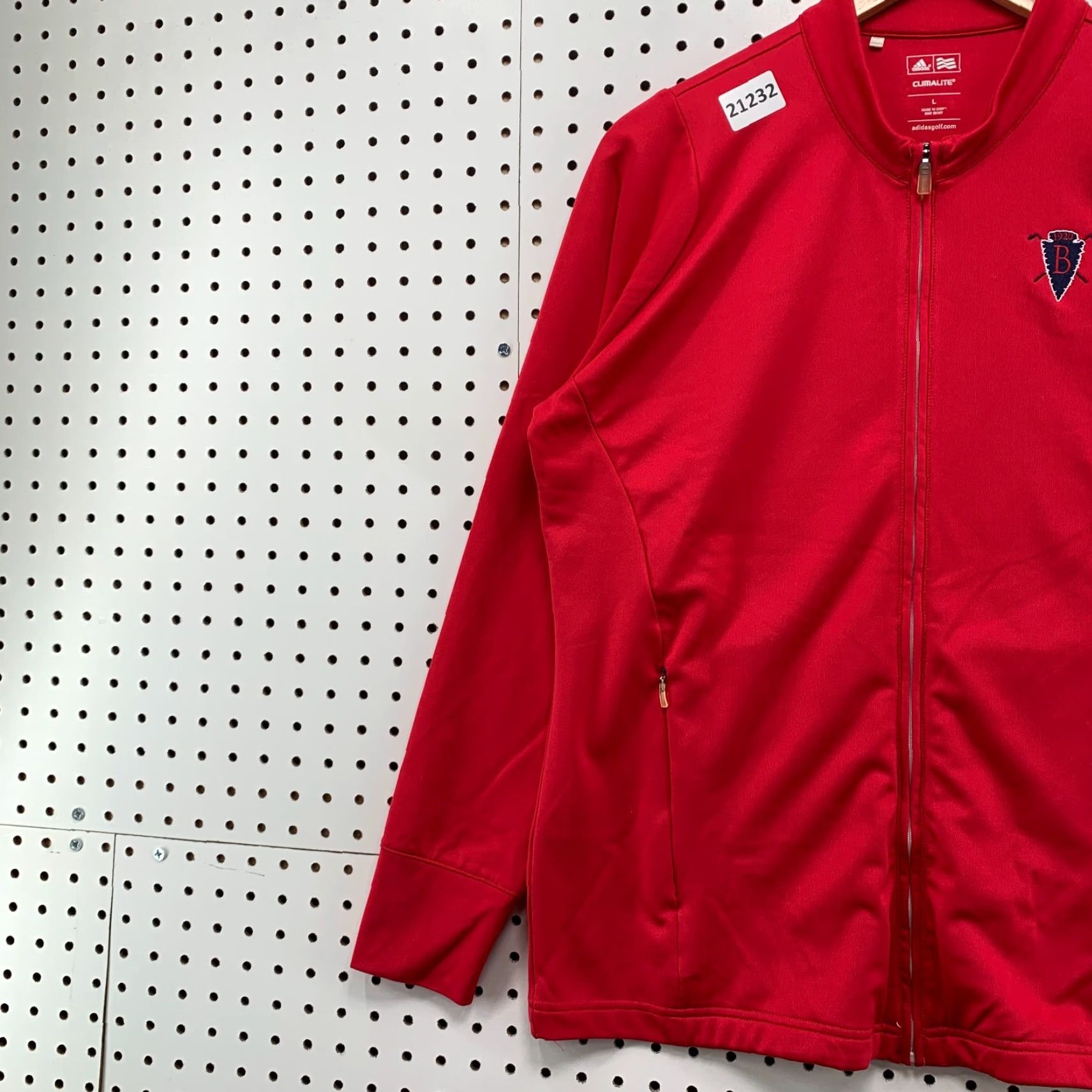 Adidas VINTAGE ADIDAS Golf CLIMALITE Active Jacket Womens Large Red Butterfield Golf 22x27.5 Size L / US 10 / IT 46 - 3 Thumbnail