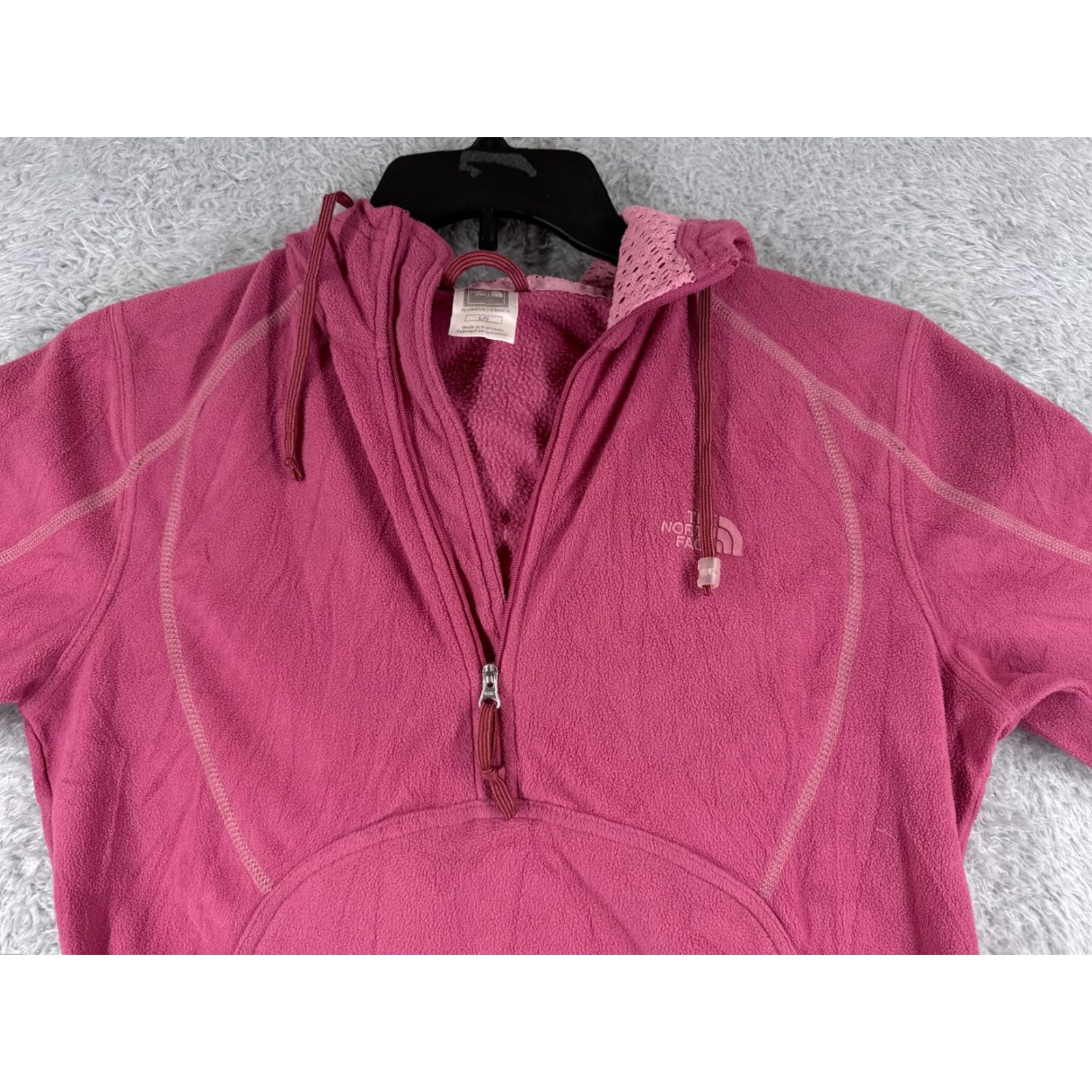 The North Face The North Face Hoodie Women L Pink Pullover Mock Neck Fleece 100% Polyester Regular Fit All Seasons Pockets Casual Activewear Size L / US 10 / IT 46 - 4 Thumbnail