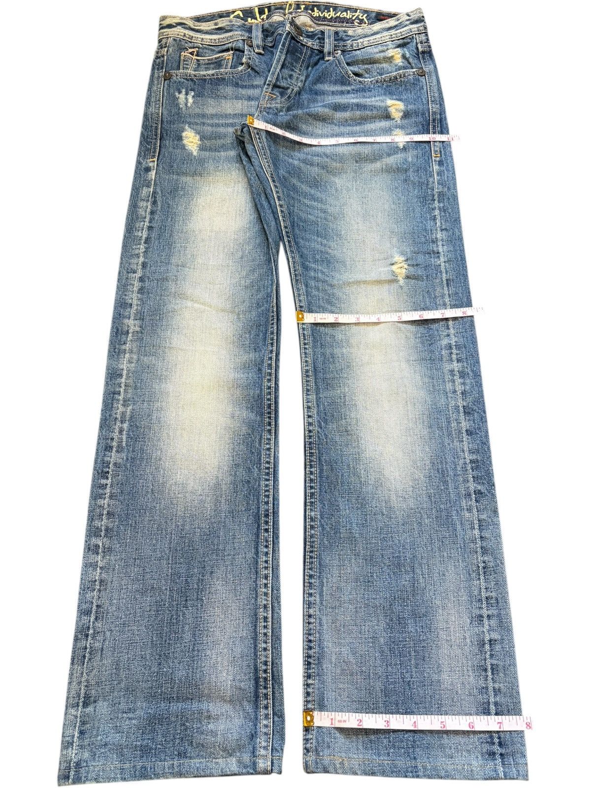 Cult Of Individuality Vintage Cult of Individuality Selvedge Distressed Jeans Size US 31 - 8 Thumbnail