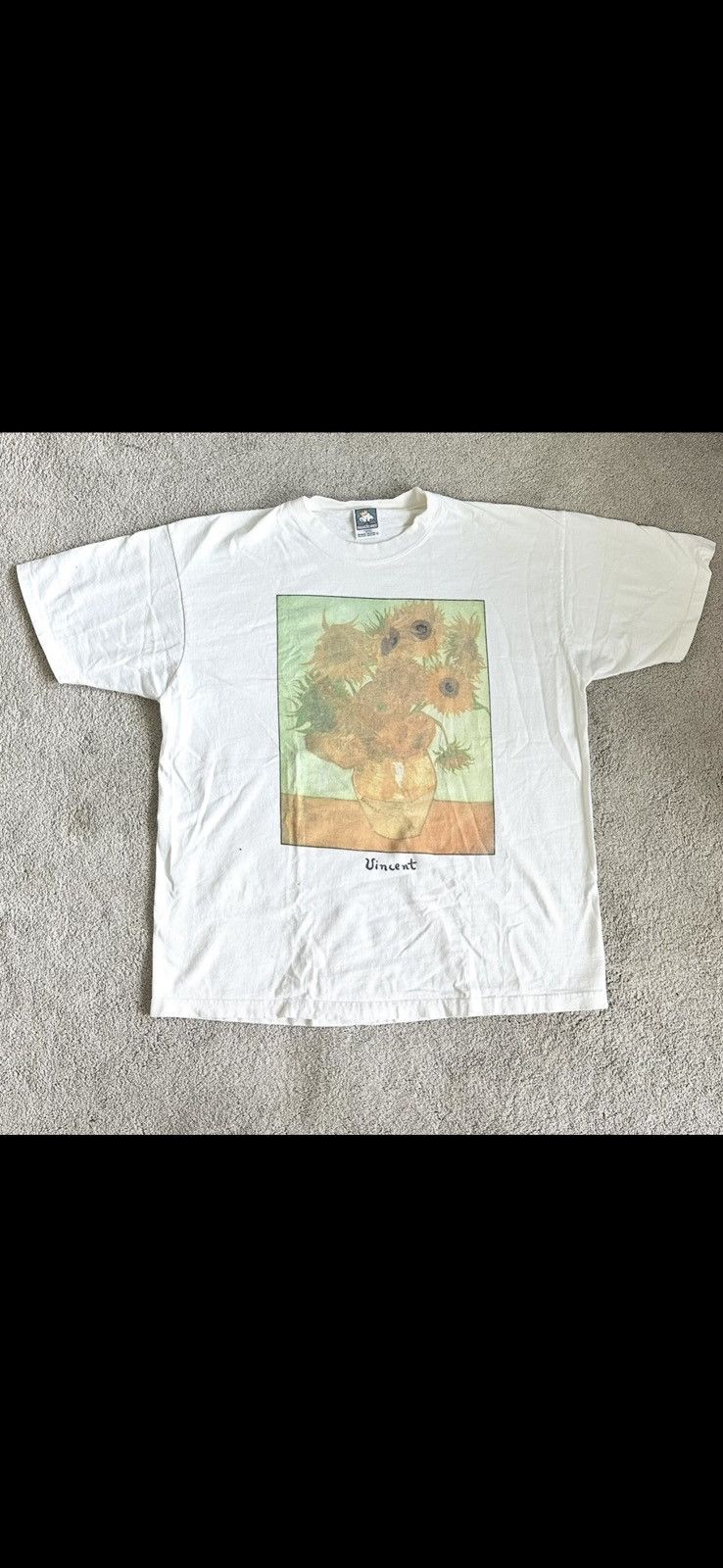 Anvil VINTAGE Van Gogh Sunflowers T-Shirt Size US XL / EU 56 / 4 - 1 Thumbnail
