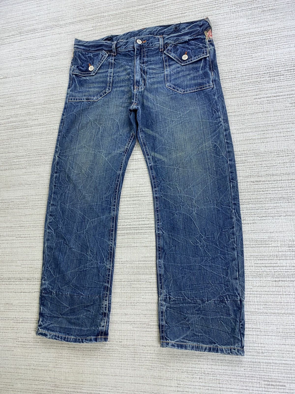 If Six Was Nine × Japanese Brand × Vintage Vintage Japanese Brand Rare Design Denim Pants Size US 39 - 5 Thumbnail