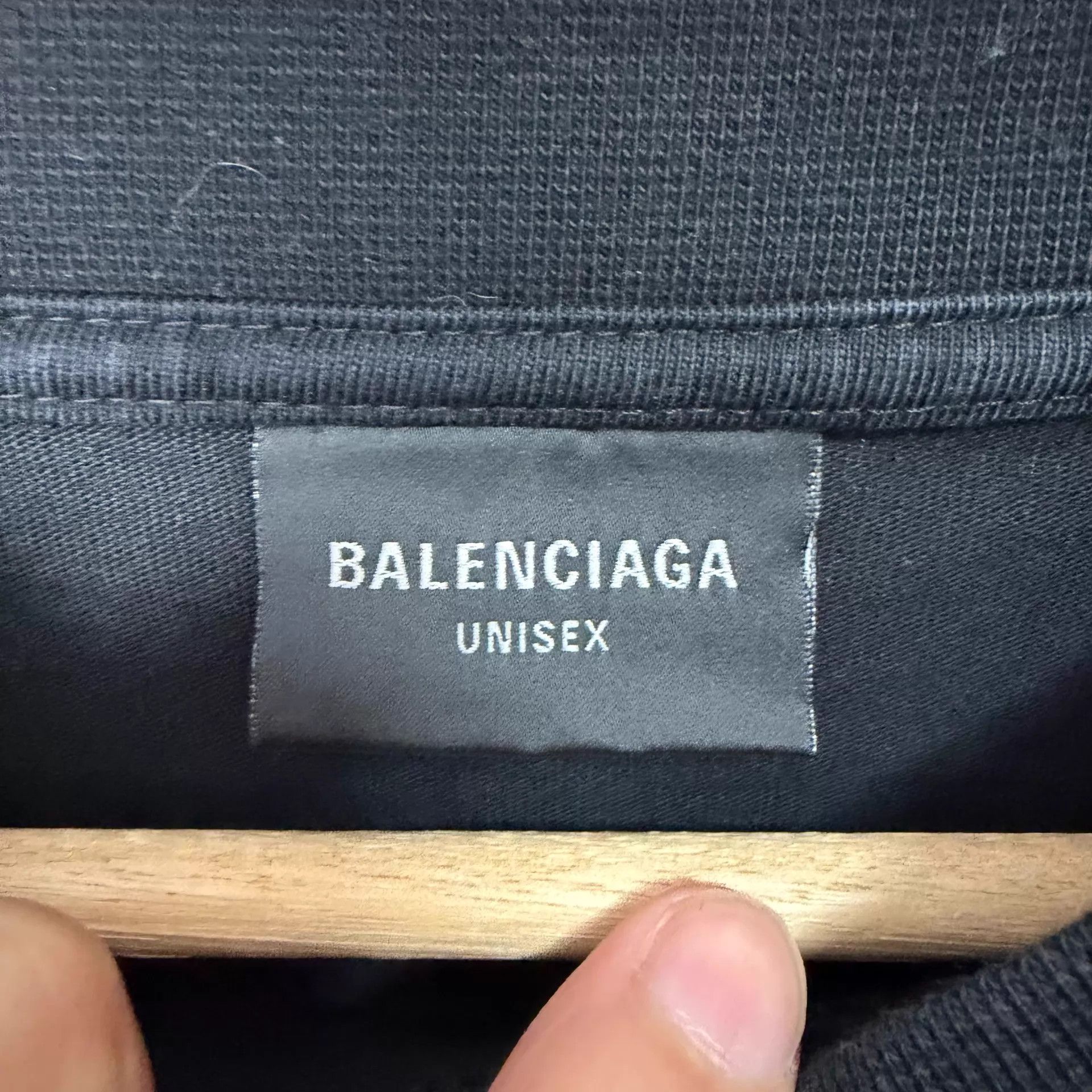 Balenciaga Balenciaga FW22 Logo Print Oversized Crewneck Black L Size US S / EU 44-46 / 1 - 5 Thumbnail