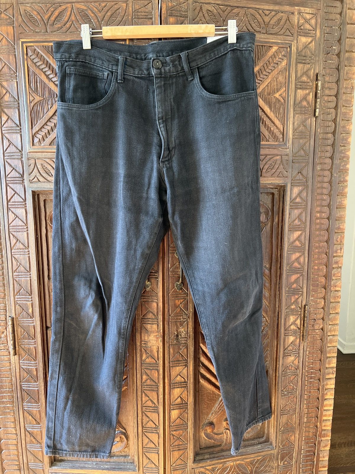 Prospective Flow Everflow K-410 Black Herringbone Pants Size US 32 / EU 48 - 2 Thumbnail