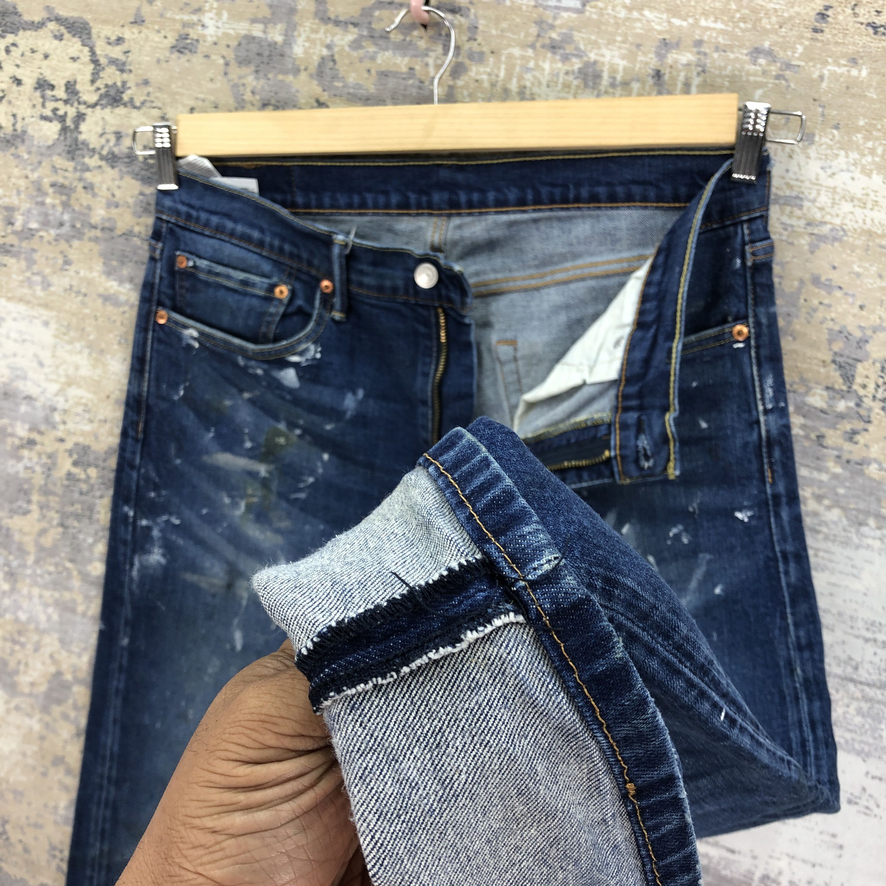 Levi's Vintage Y2K Levis 502 Painter Jeans Levi's Faded Denim Size US 34 / EU 50 - 8 Thumbnail