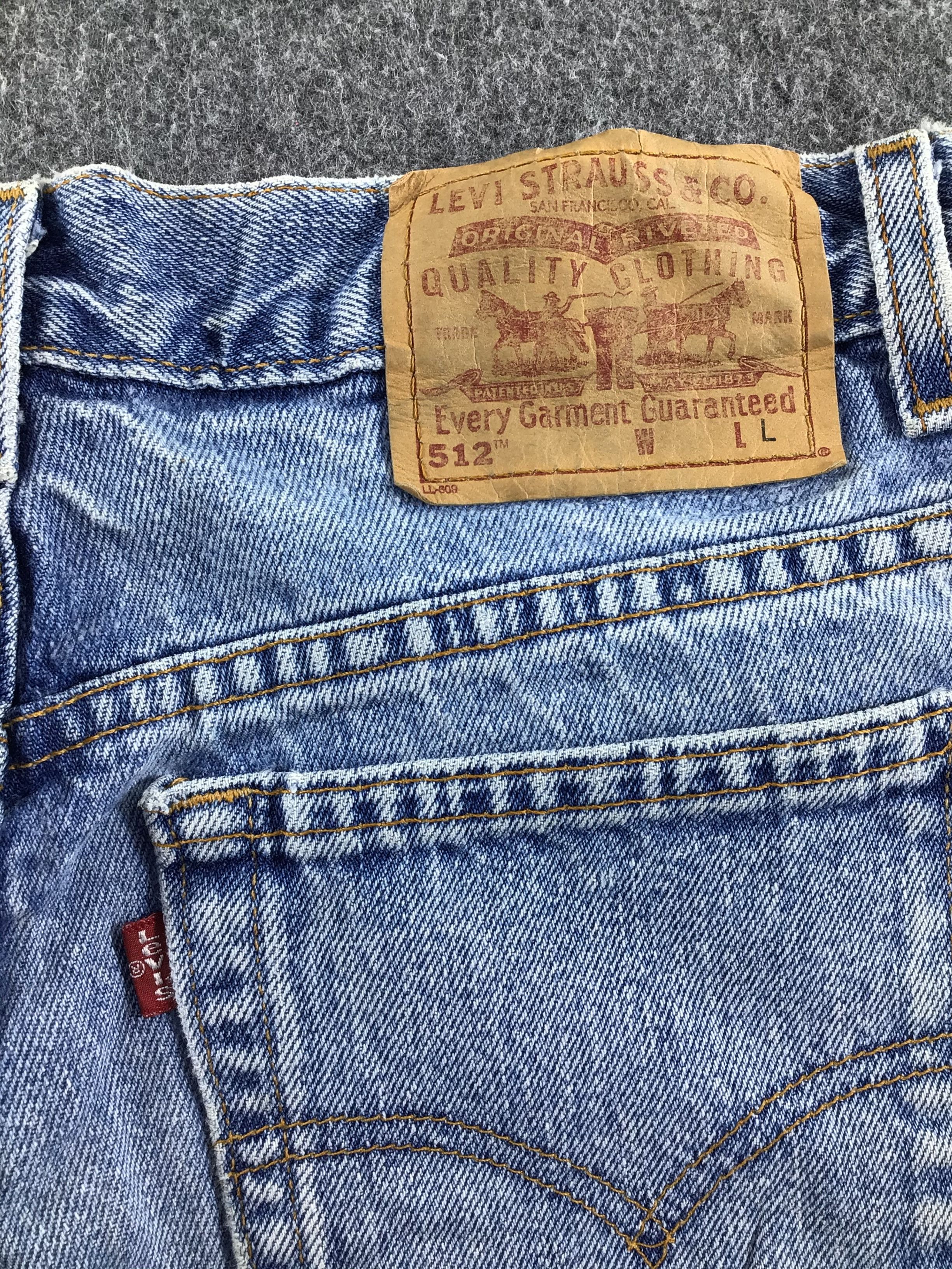 Levi's Vintage Levis 512 Jeans Stone Wash Denim -J412 Size US 28 / EU 44 - 5 Thumbnail