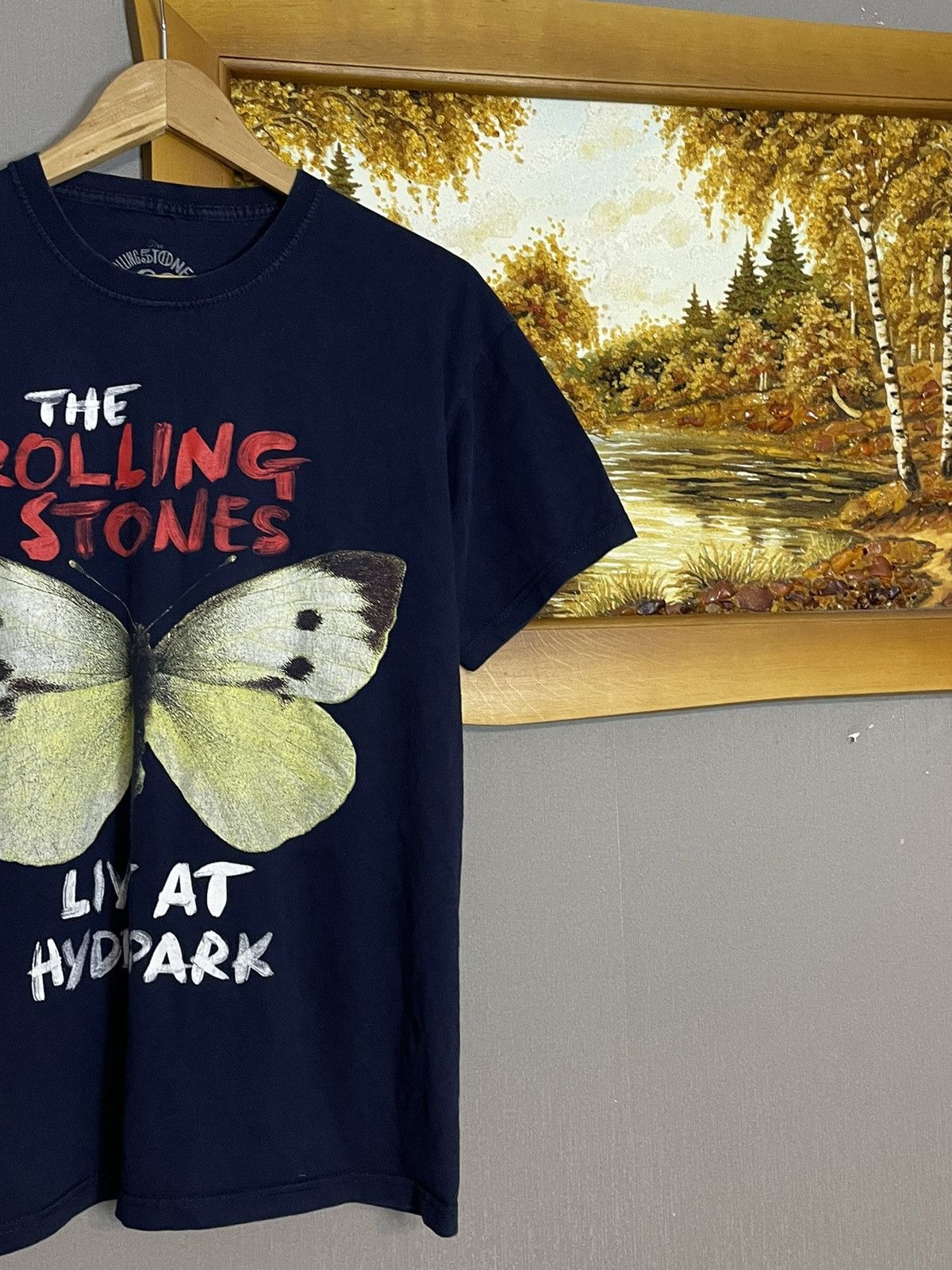 Band Tees × Vintage Vintage Rolling Stones 50 Years Live Hyde Park T-shirt Size US M / EU 48-50 / 2 - 4 Thumbnail
