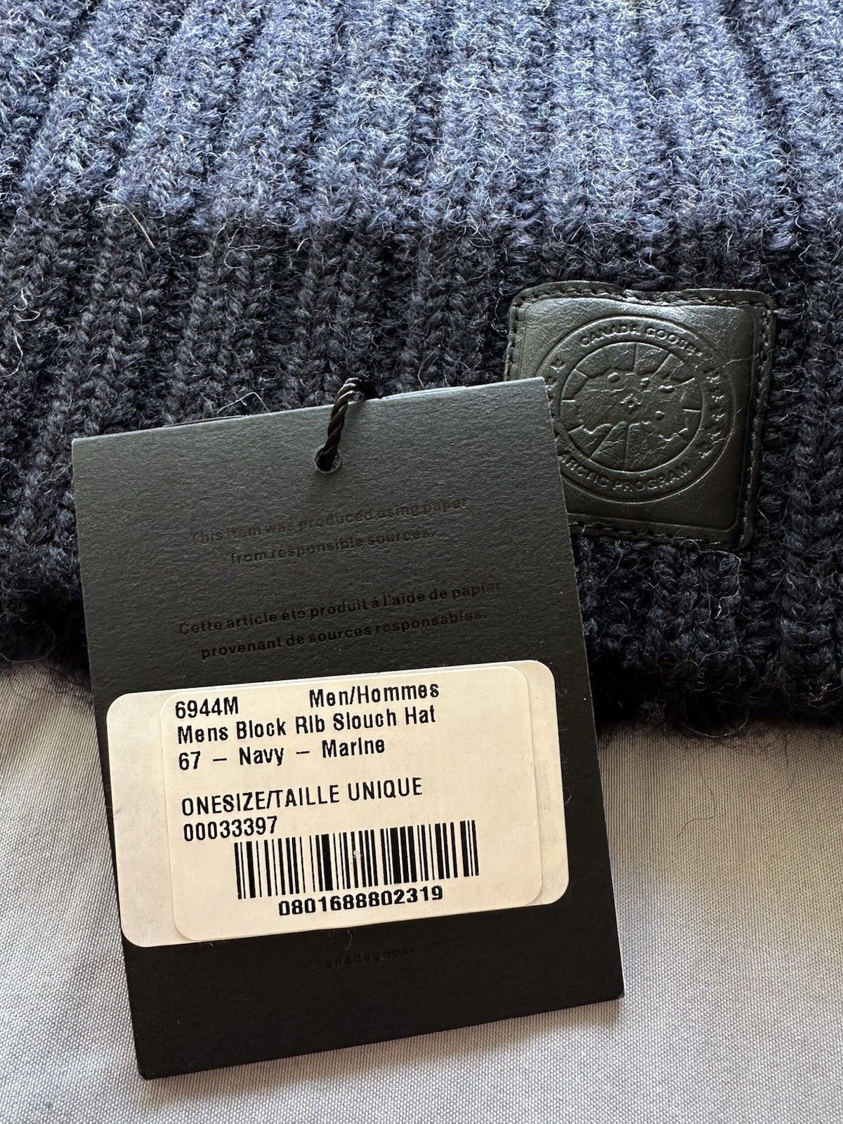 Canada Goose Canada Goose Mackie Navy Hat Size ONE SIZE - 3 Thumbnail
