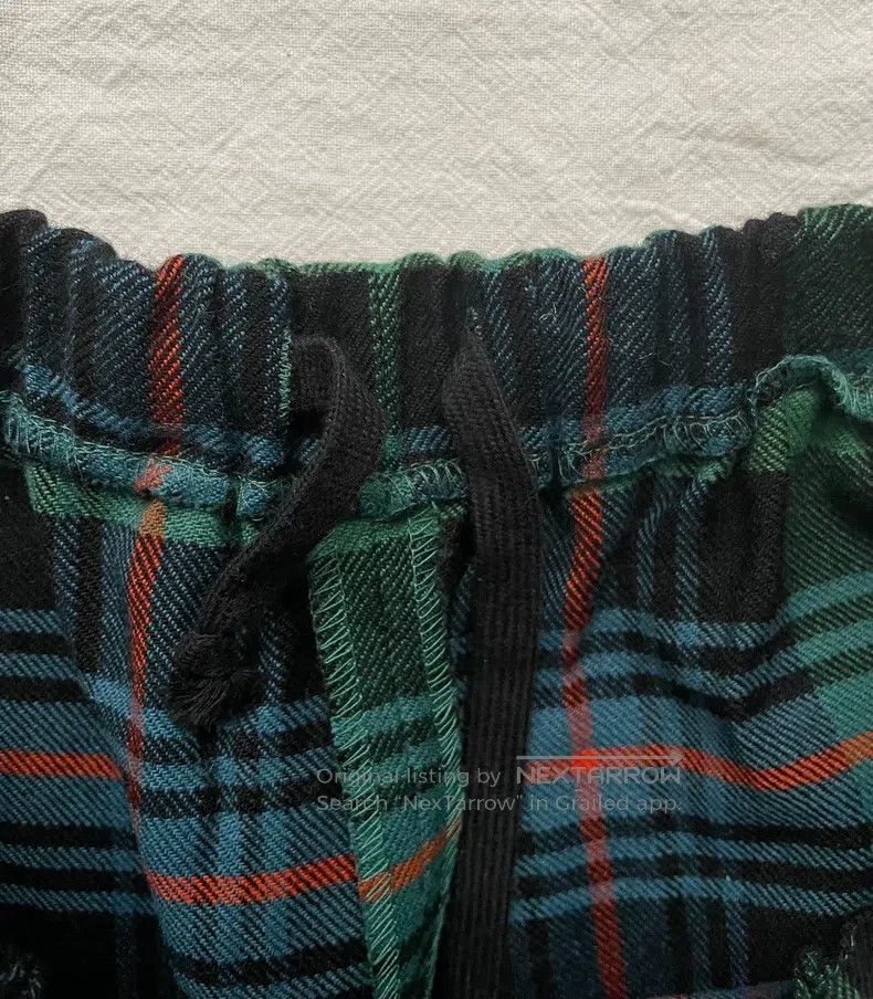 Comme des Garcons Comme Des Garcons Green checkered wool skirt pants Size 23" - 6 Thumbnail