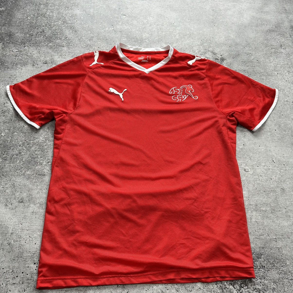 Puma × Vintage Puma Switzerland Euro 2008-2010 Home Soccer Jersey Football Size US M / EU 48-50 / 2 - 1 Thumbnail