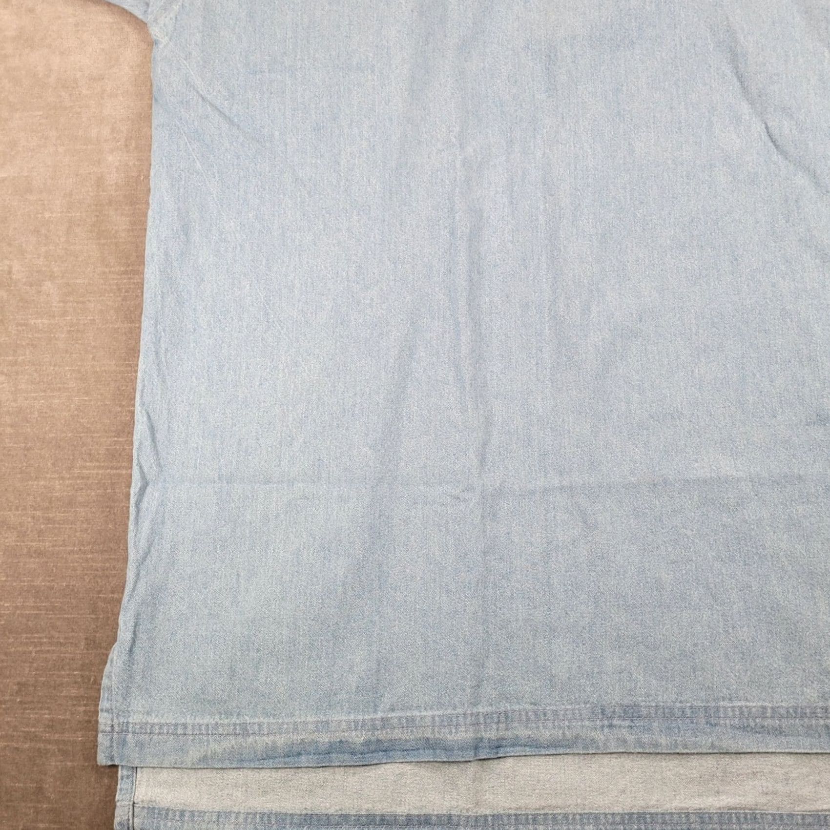 Vintage Smith & Wesson Chambray Shirt Short Sleeve XXL Blue Button-Up Collared Men’s Cotton Relaxed Size US XXL / EU 58 / 5 - 4 Thumbnail