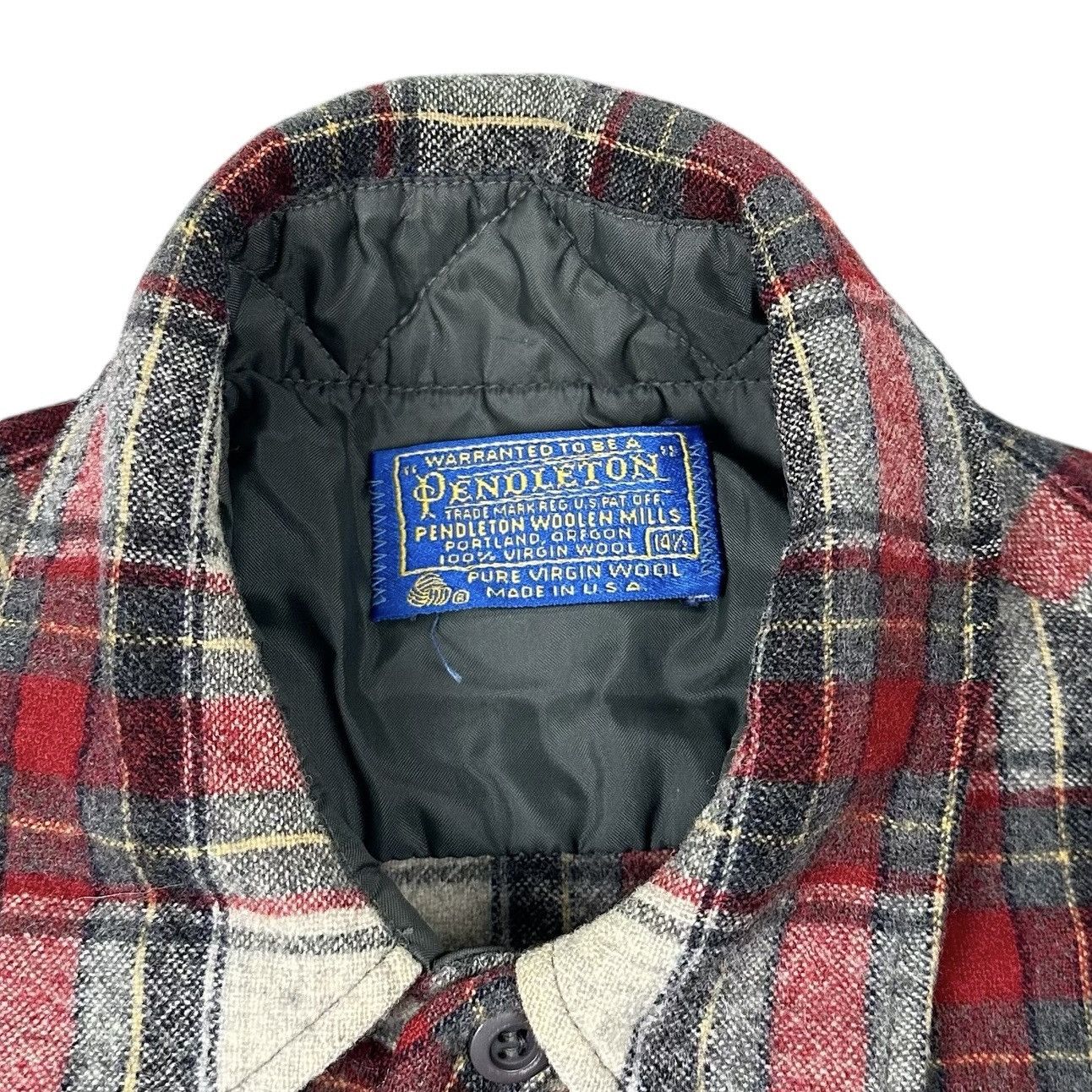 Pendleton × Vintage Pendleton Mens Plaid Button Front Shirt 14 1/2 Vintage Shirt Size US S / EU 44-46 / 1 - 2 Thumbnail