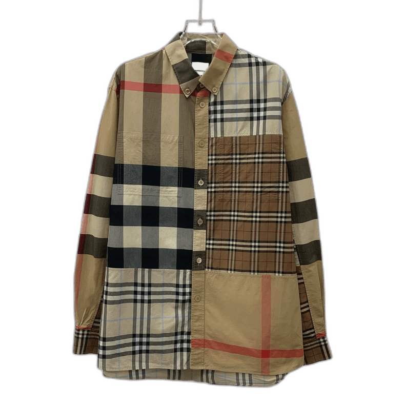 Burberry Burberry Brown Plaid Long Sleeve Button-Up Shirt Size L / US 10 / IT 46 - 1 Thumbnail