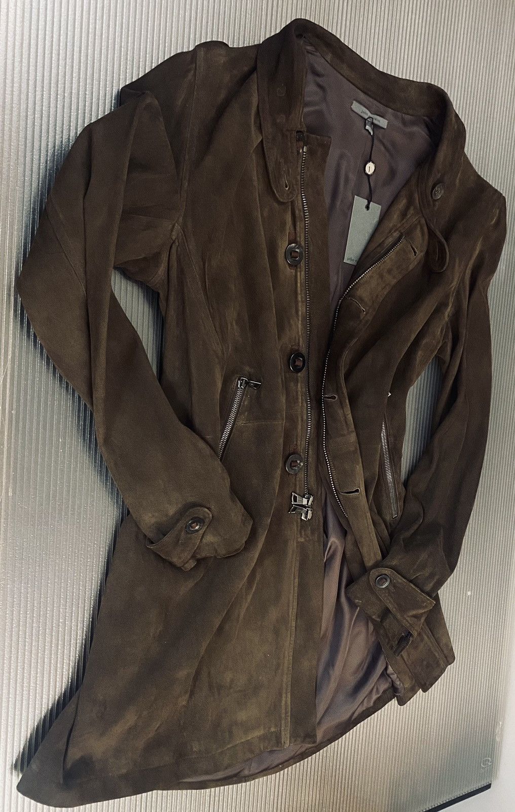 John Varvatos John Varvatos 🇺🇸 espresso goatskin Morrison coat 52 NEW Size US L / EU 52-54 / 3 - 10 Thumbnail