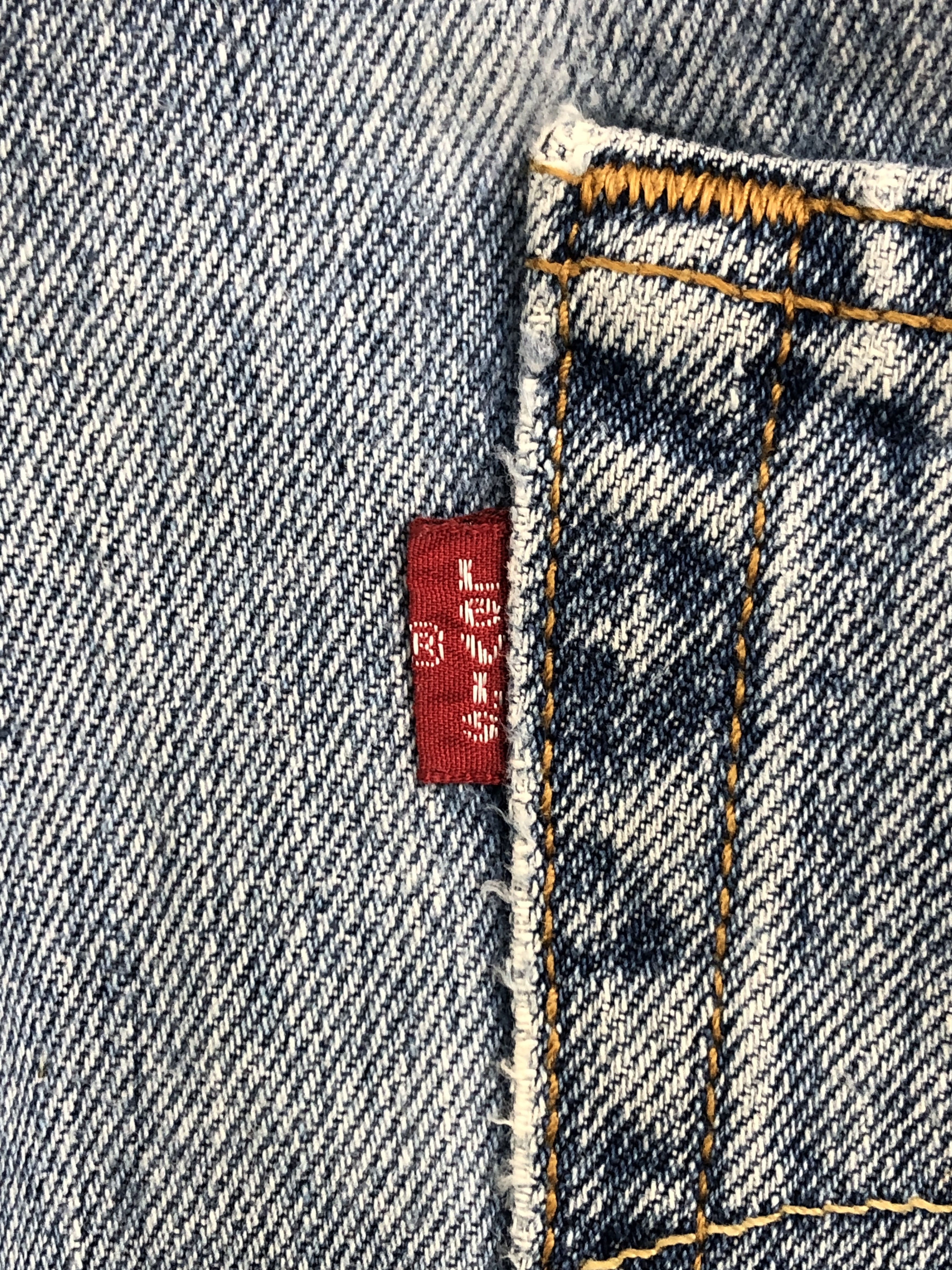 Levi's × Vintage Vintage 90s Levi's 501 Distressed Blue Jeans Size US 31 - 6 Thumbnail