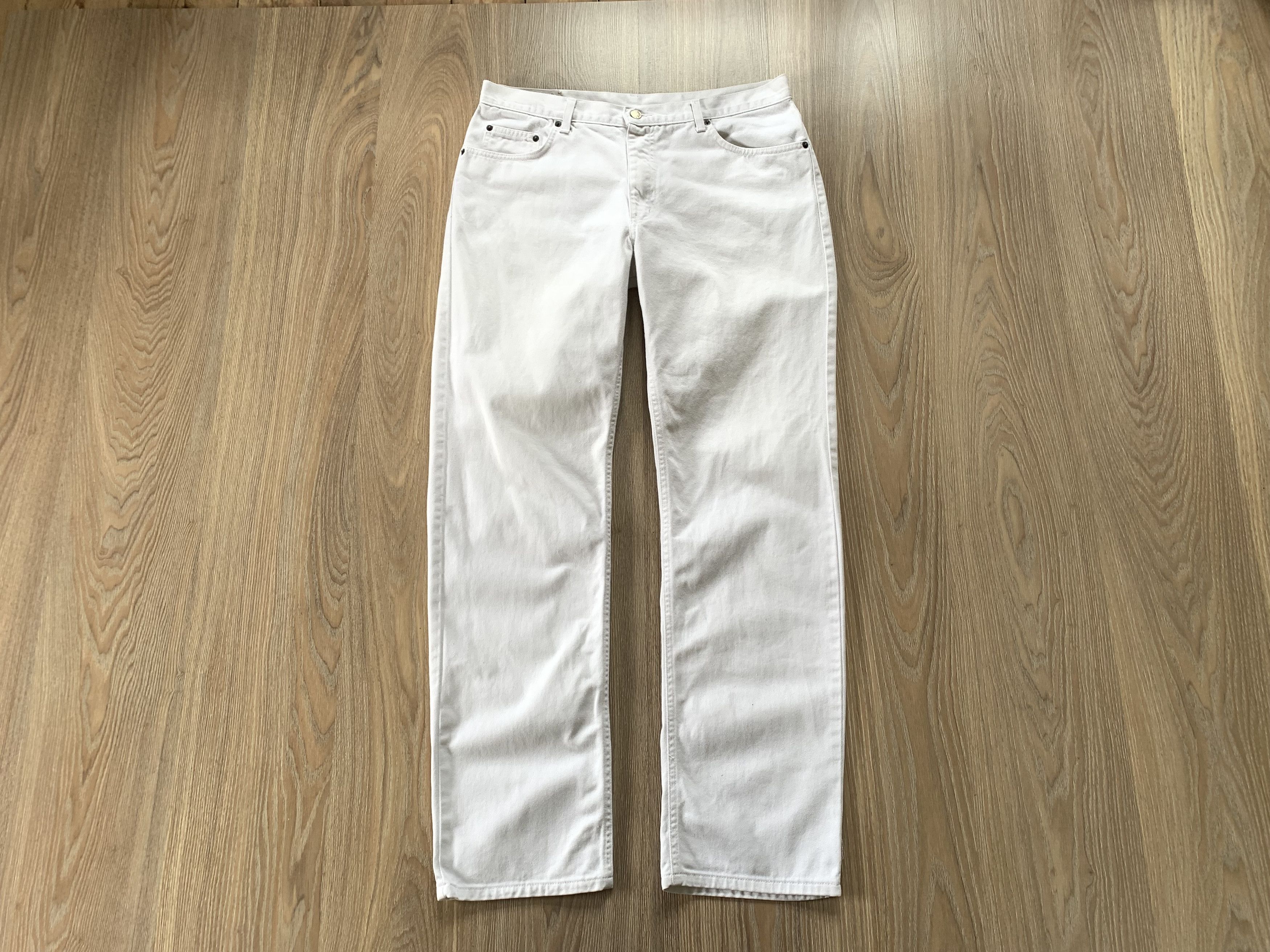 RIFLE × Vintage Rifle Rare White Vintage Jeans Size US 38 / EU 54 - 1 Thumbnail