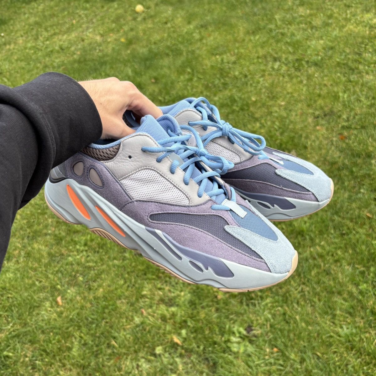 Adidas × Kanye West adidas Yeezy Boost 700 V1 Carbon Blue Size US 11.5 / EU 44-45 - 4 Thumbnail