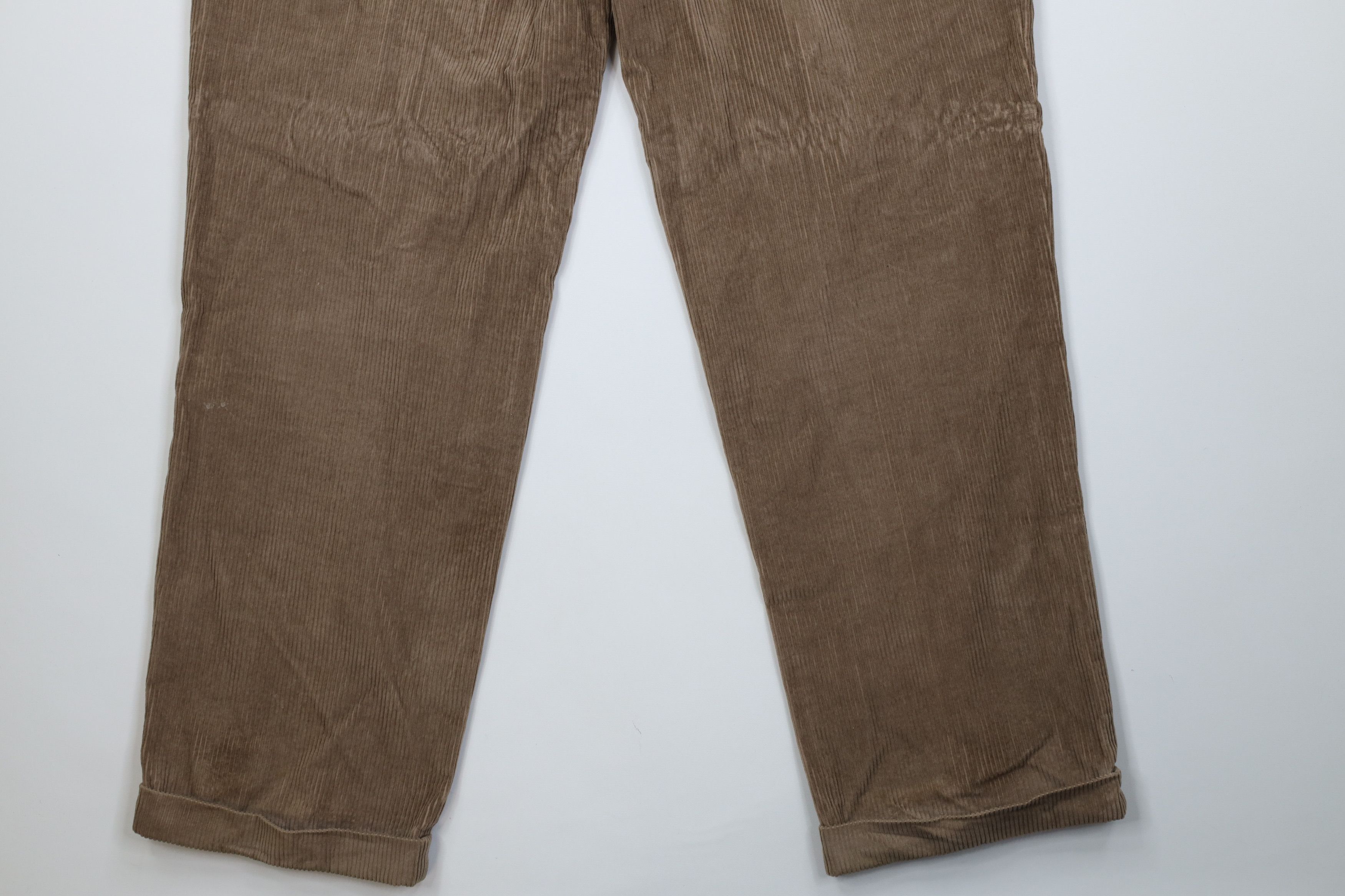 Vintage Vintage 90s Streetwear Pleated Wide Leg Corduroy Chino Pants Size US 36 / EU 52 - 14 Thumbnail